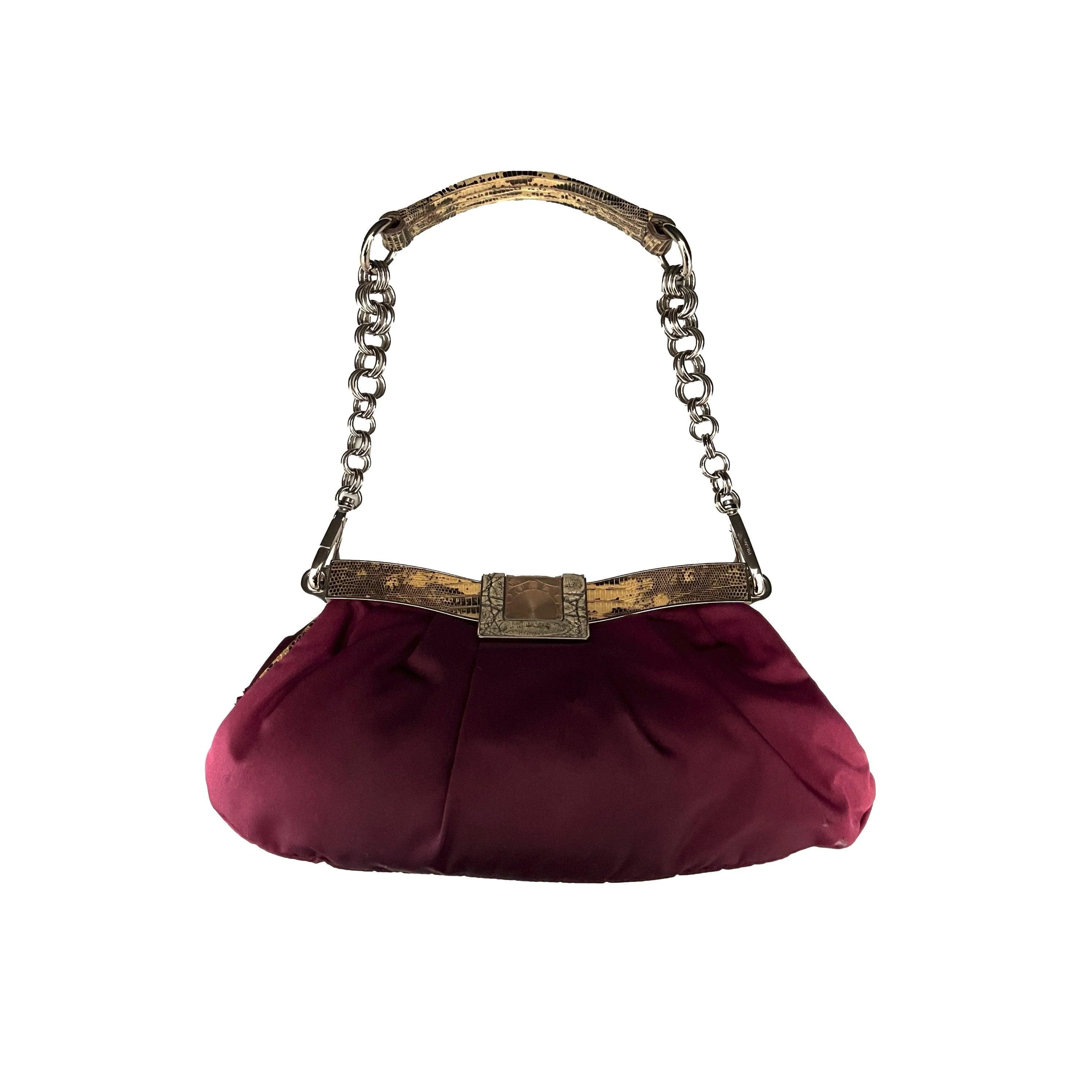 Prada Burgundy Ombre Chain Shoulder Bag - Image 2