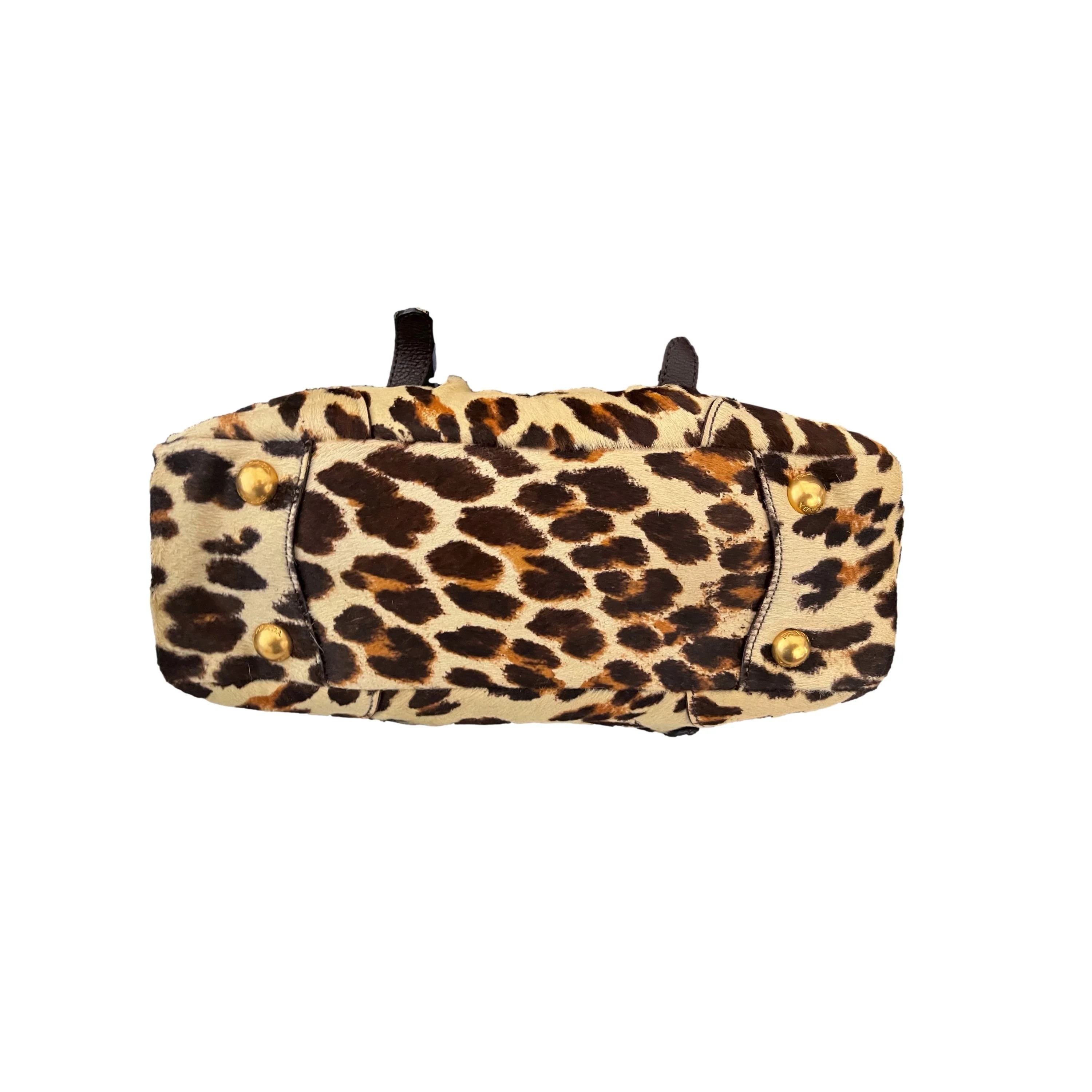 Prada Cheetah Calf Hair Satchel - Image 4