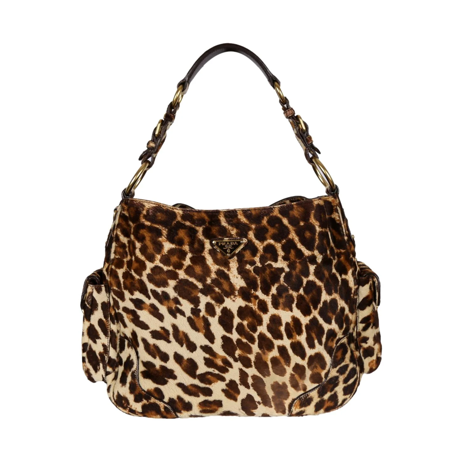 Prada Cheetah Print Jumbo Shoulder Bag