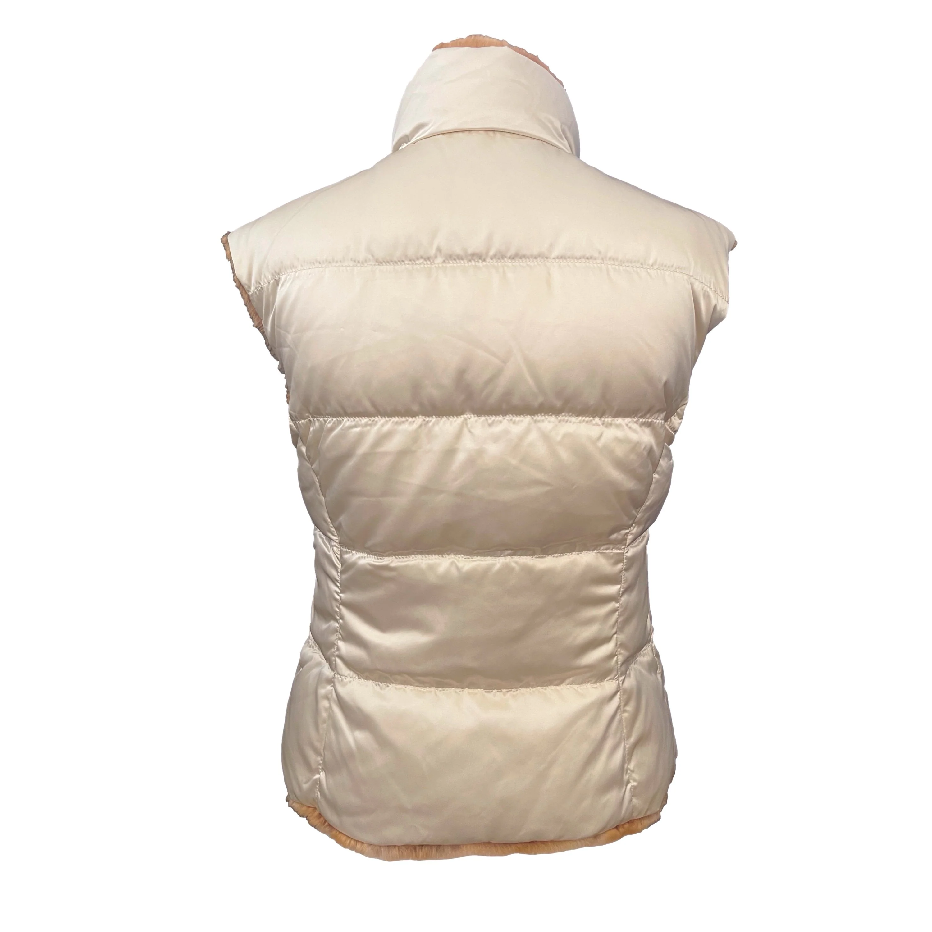 Prada Cream Reversible Puffer Vest - Image 2