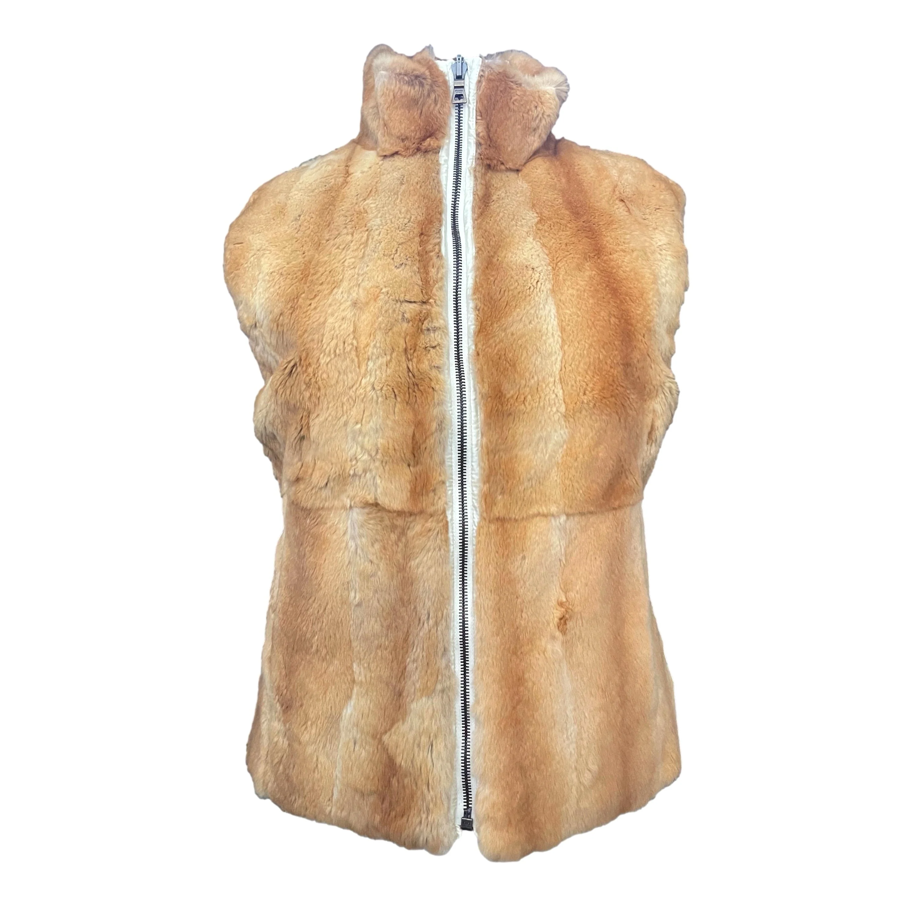 Prada Cream Reversible Puffer Vest - Image 3