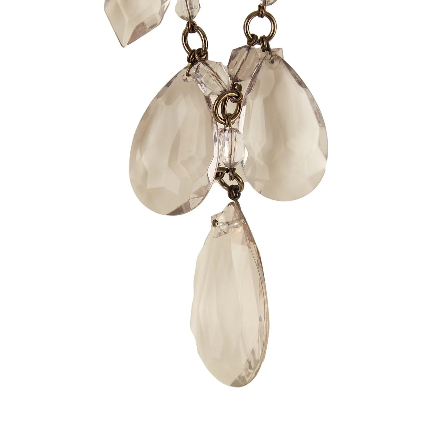 Prada Crystal Drop Logo Chain - Image 2