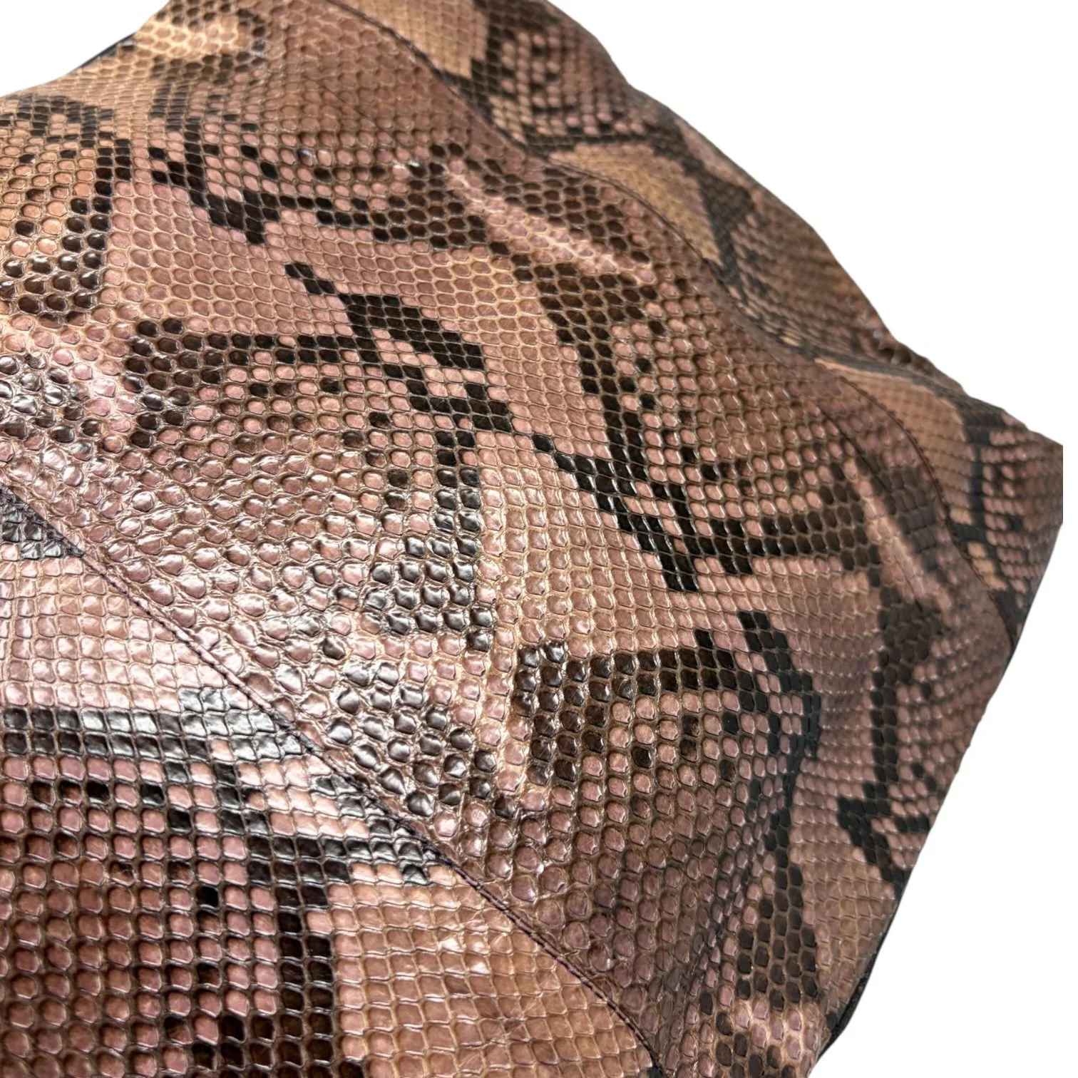 Prada Brown Snakeskin Shoulder Bag - Image 7