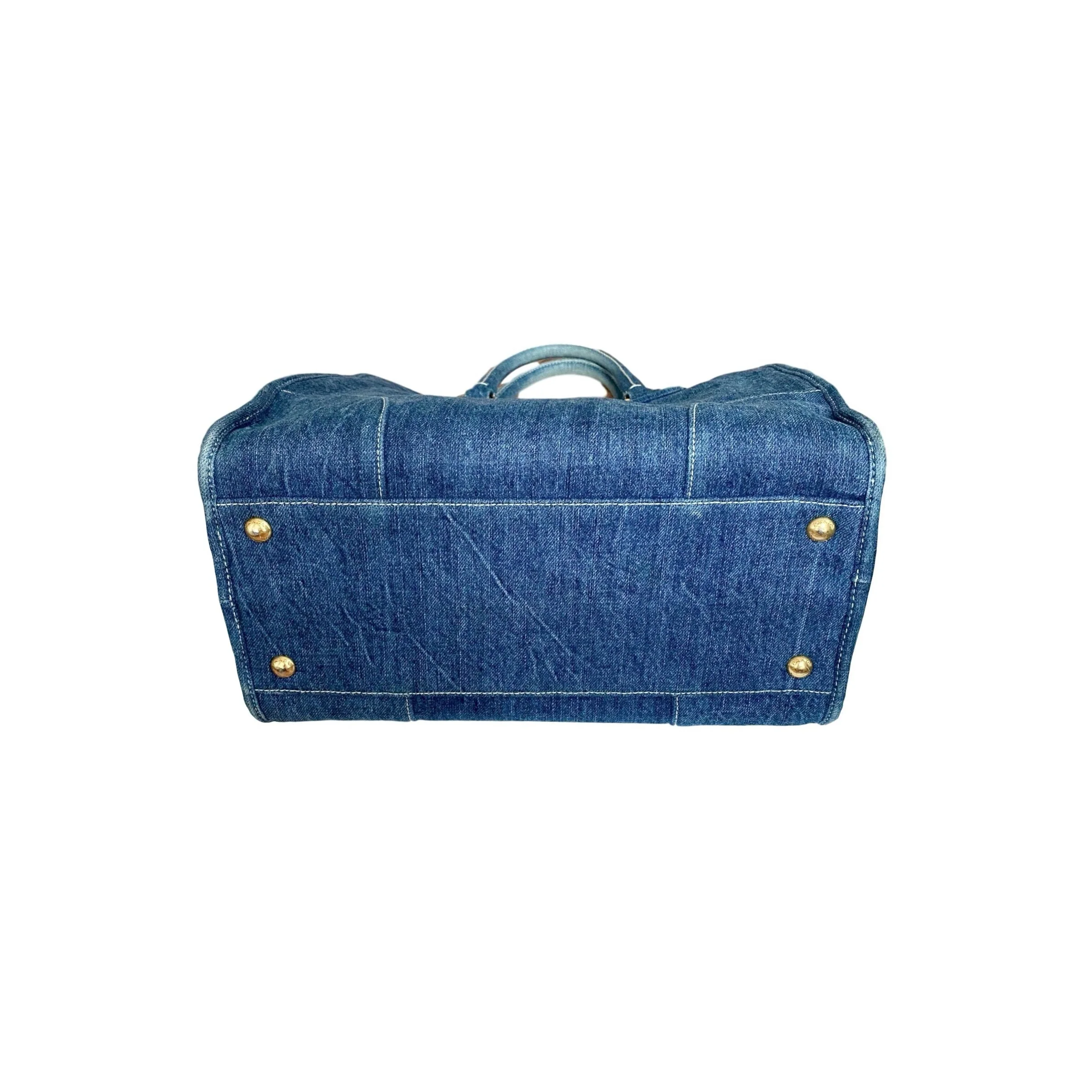 Prada Denim Logo 2way Bag - Image 2