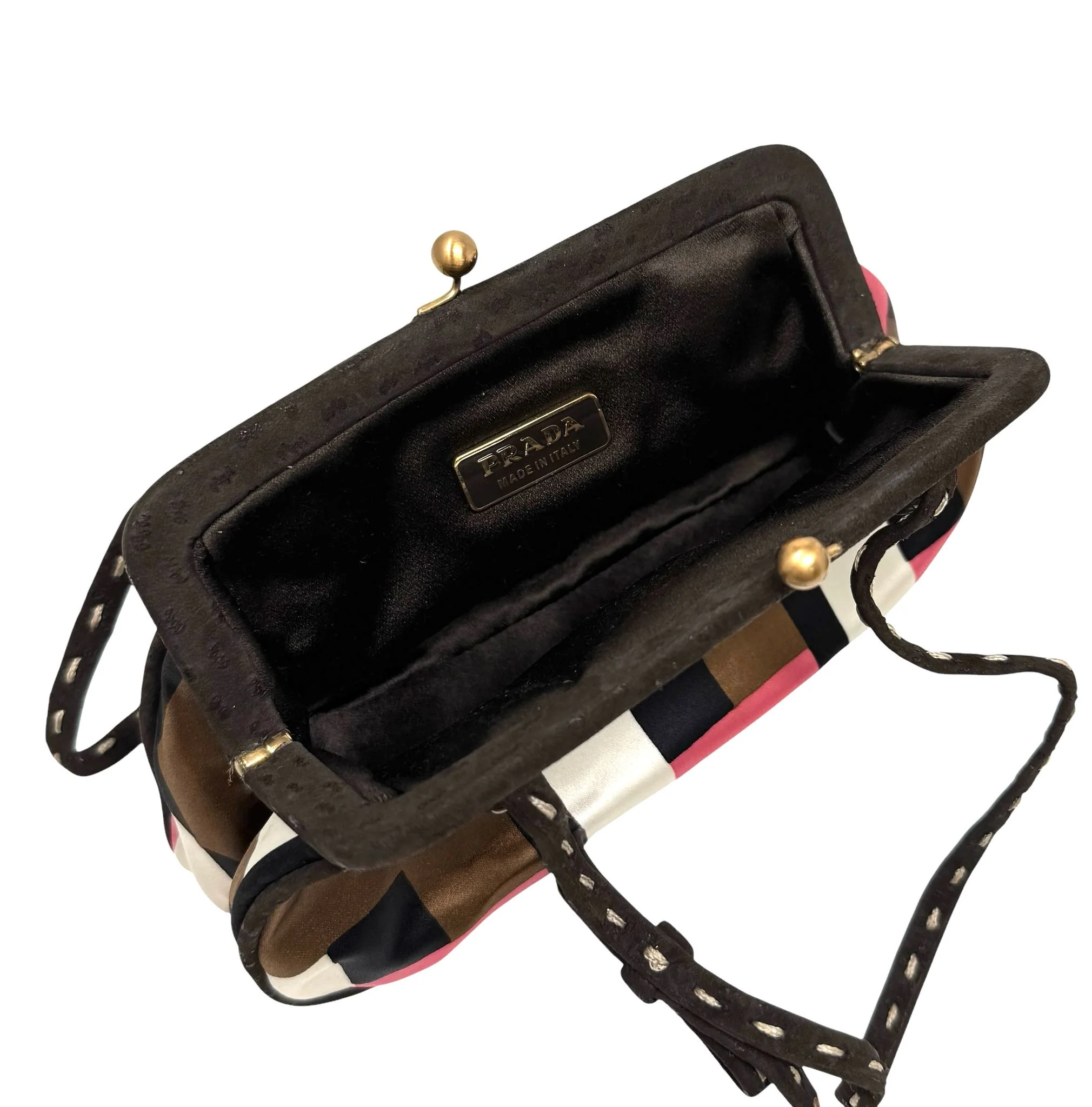 Prada Geometric Mini Kisslock Bag - Image 3