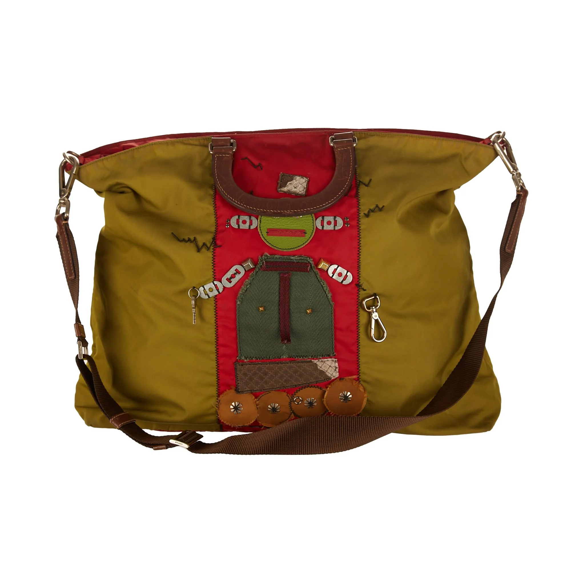 Prada Green Jumbo Monster Tote - Image 2