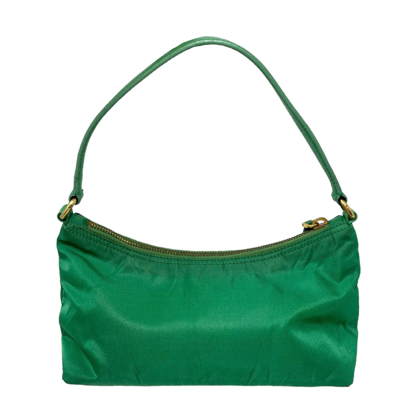 Prada Green Mini Nylon Shoulder Bag - Image 2