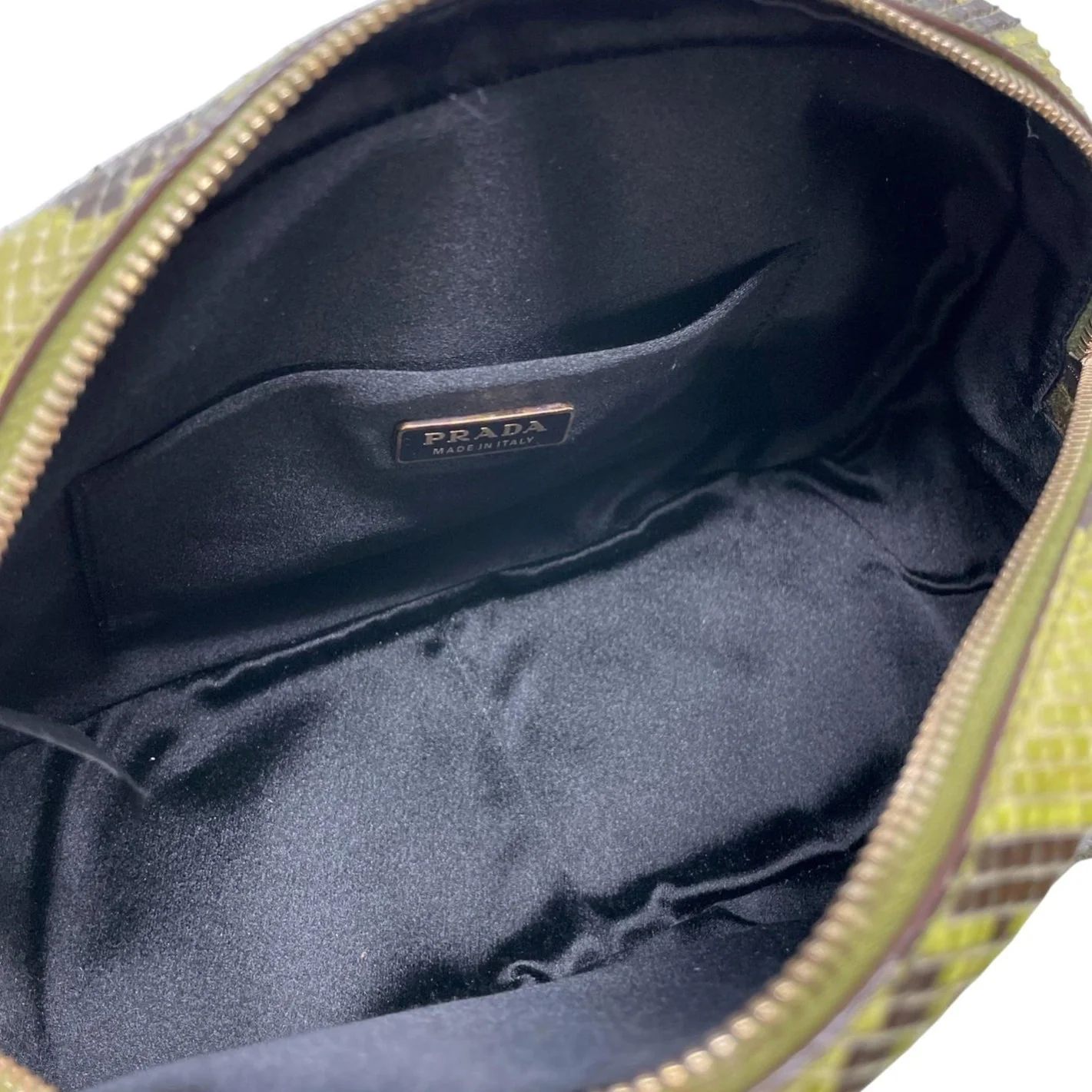 Prada Green Mini Snakeskin Bag - Image 3