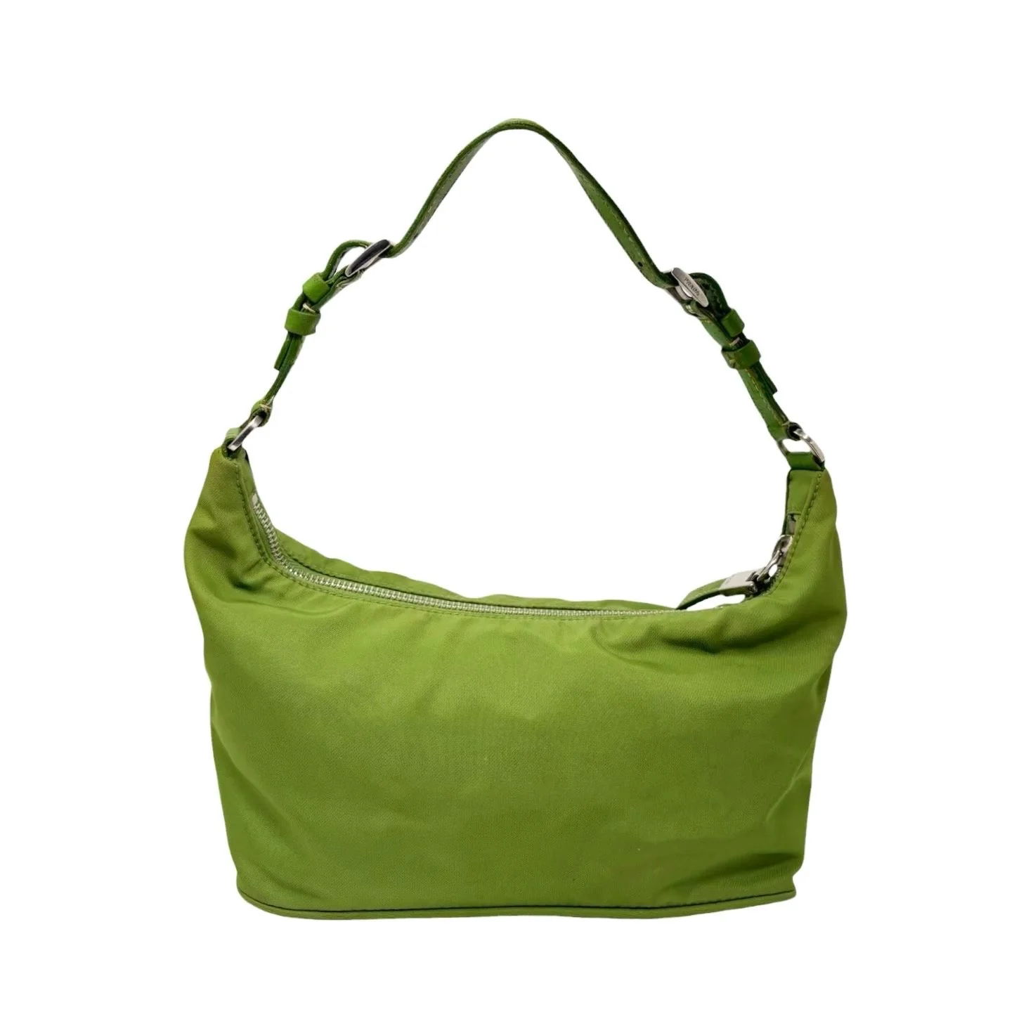 Prada Green Nylon Shoulder Bag - Image 2