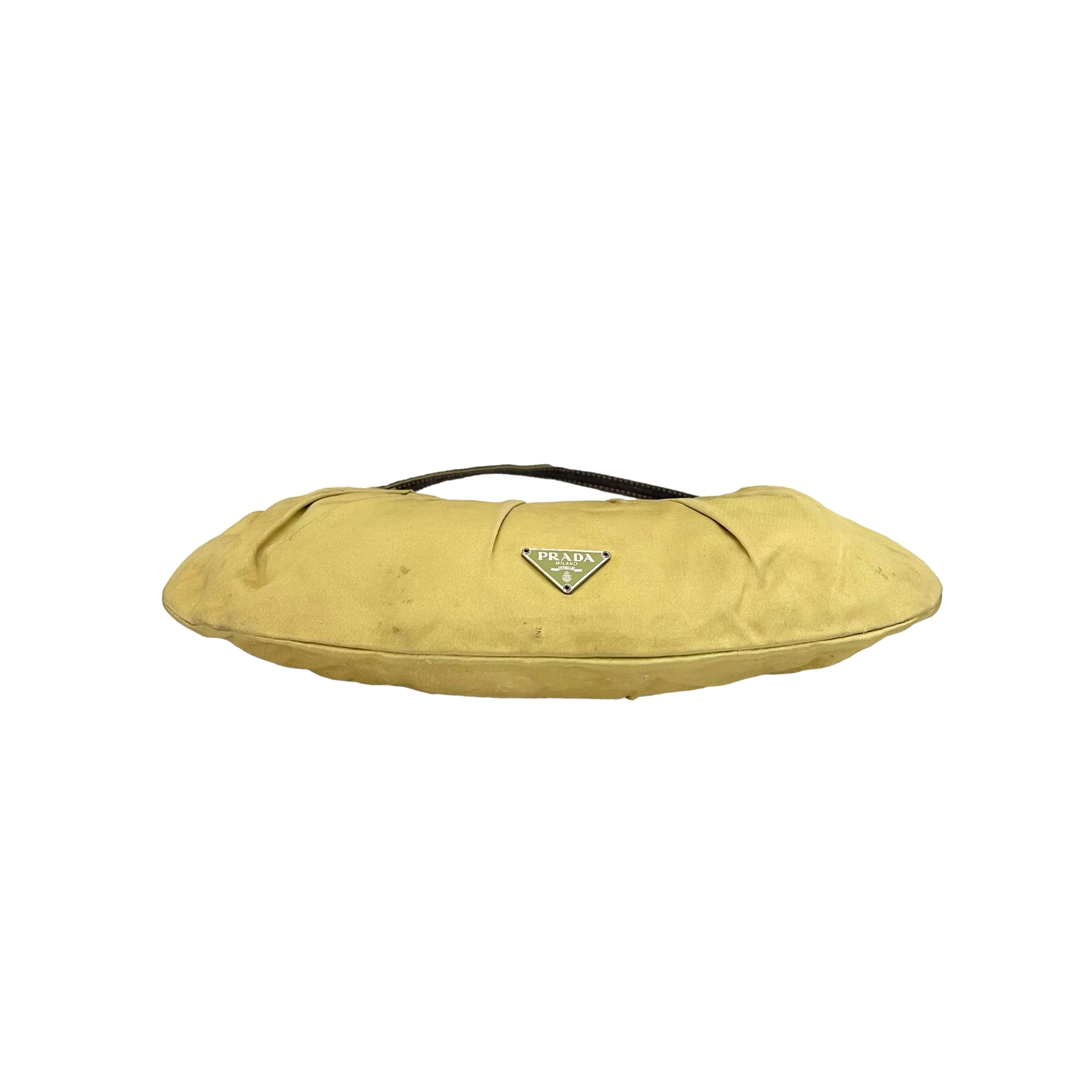 Prada Green Silk Shoulder Bag - Image 3