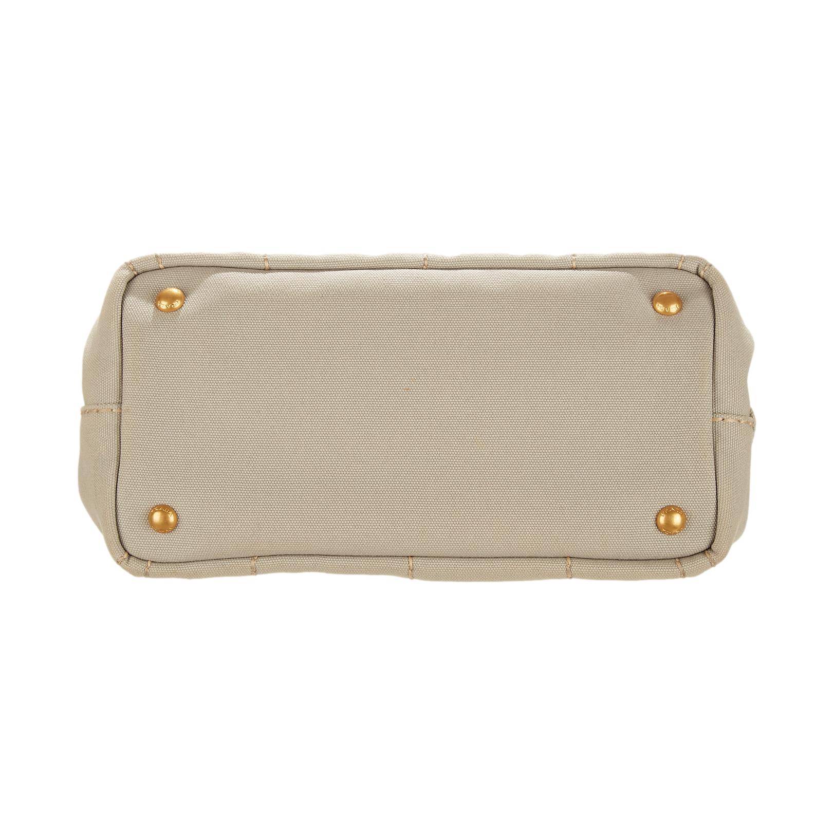 Prada Grey Canapa Tote - Image 3