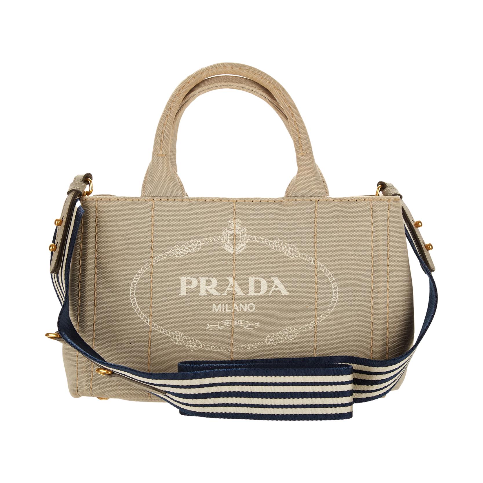Prada Grey Canapa Tote - Image 4