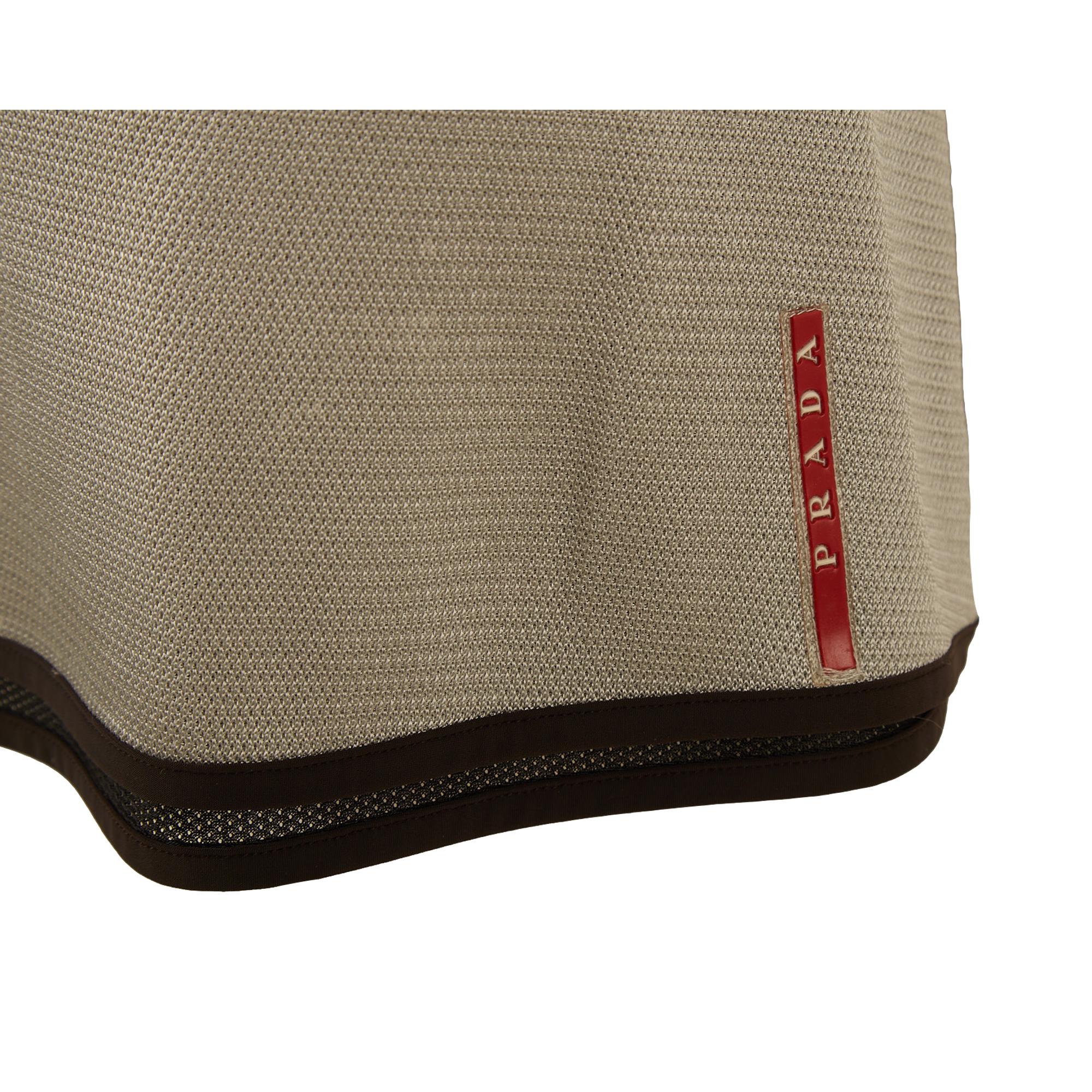 Prada Sport Grey Mesh Skirt - Image 3