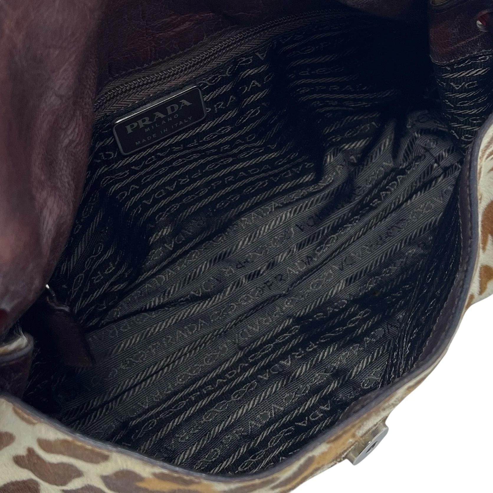 Prada Leopard Print Calf-Hair Shoulder Bag - Image 4