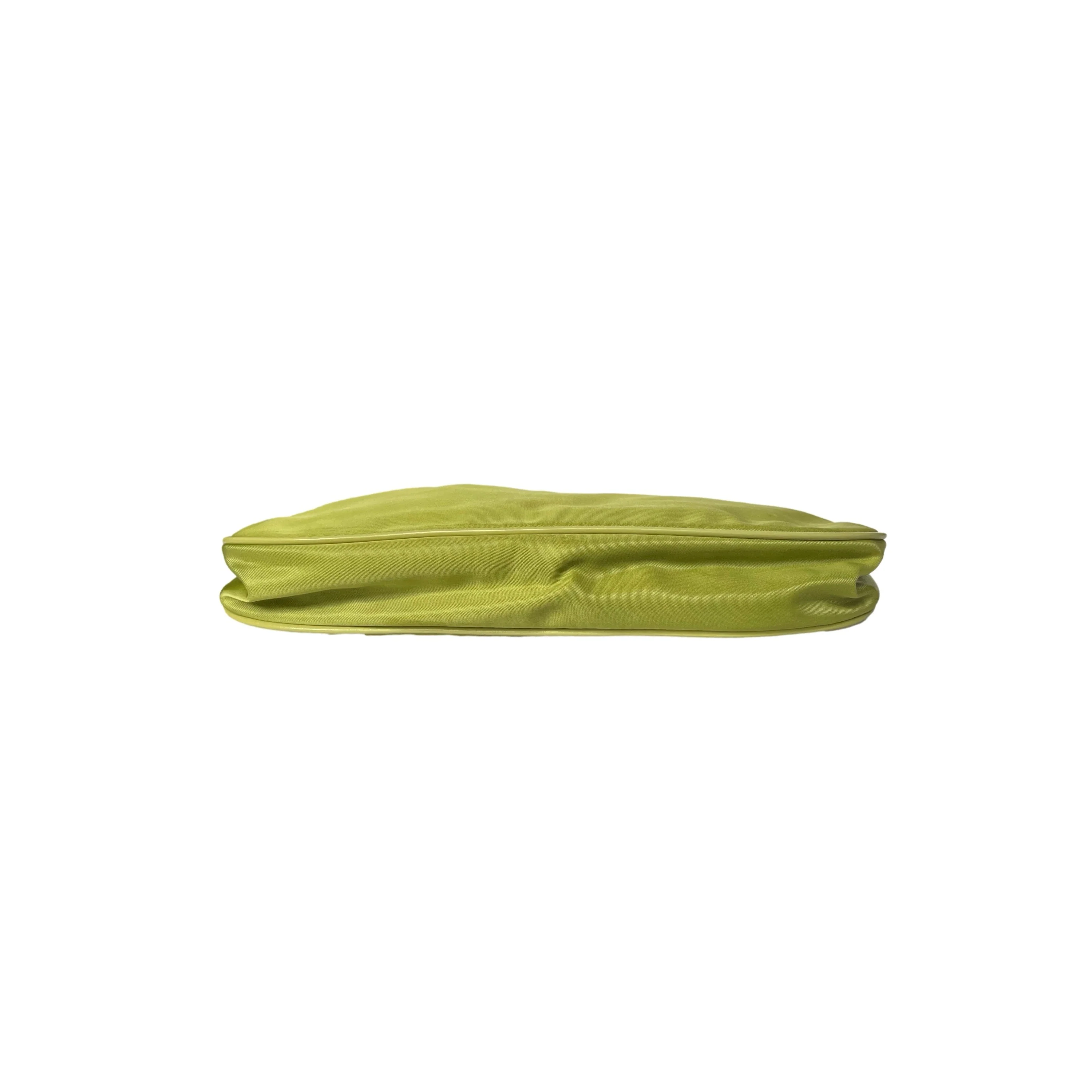 Prada Lime Green Nylon Chain Shoulder Bag - Image 3