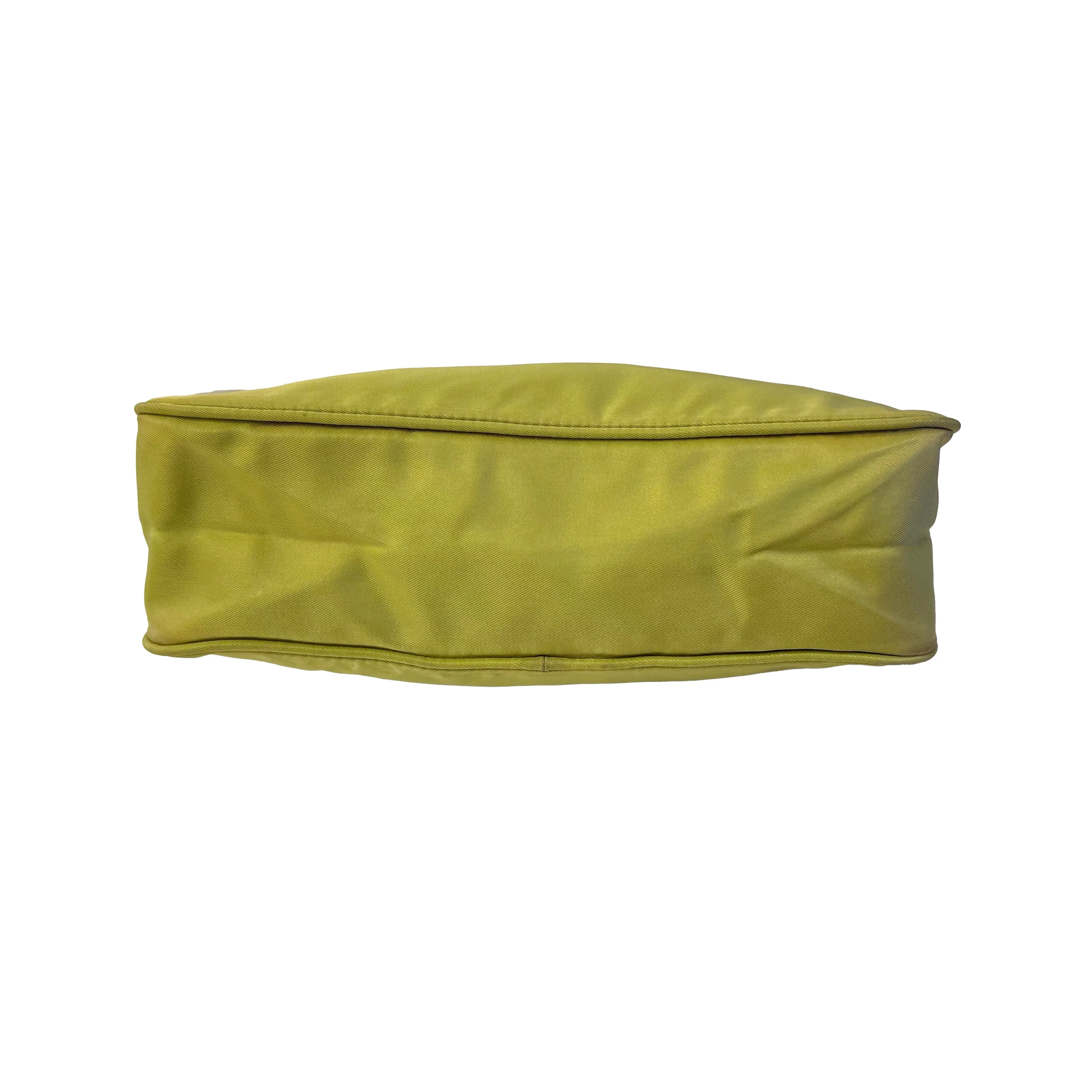 Prada Lime Green Nylon Shoulder Bag - Image 2