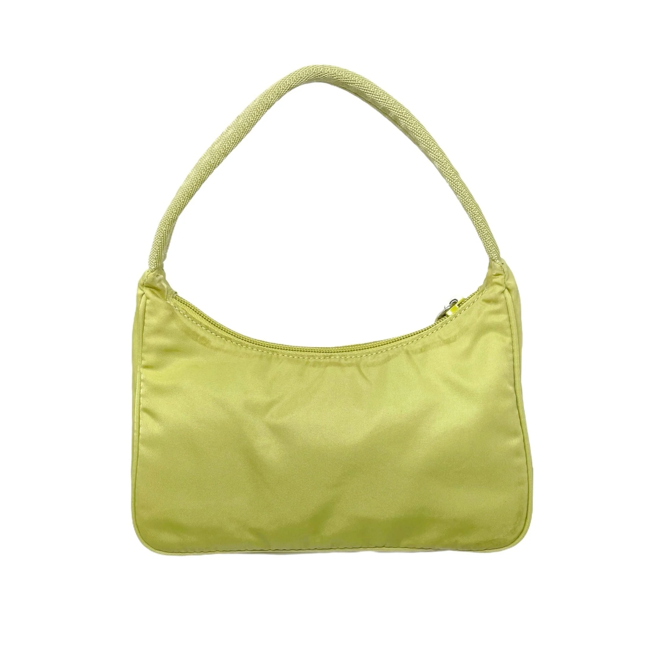 Prada Lime Green Nylon Shoulder Bag - Image 2