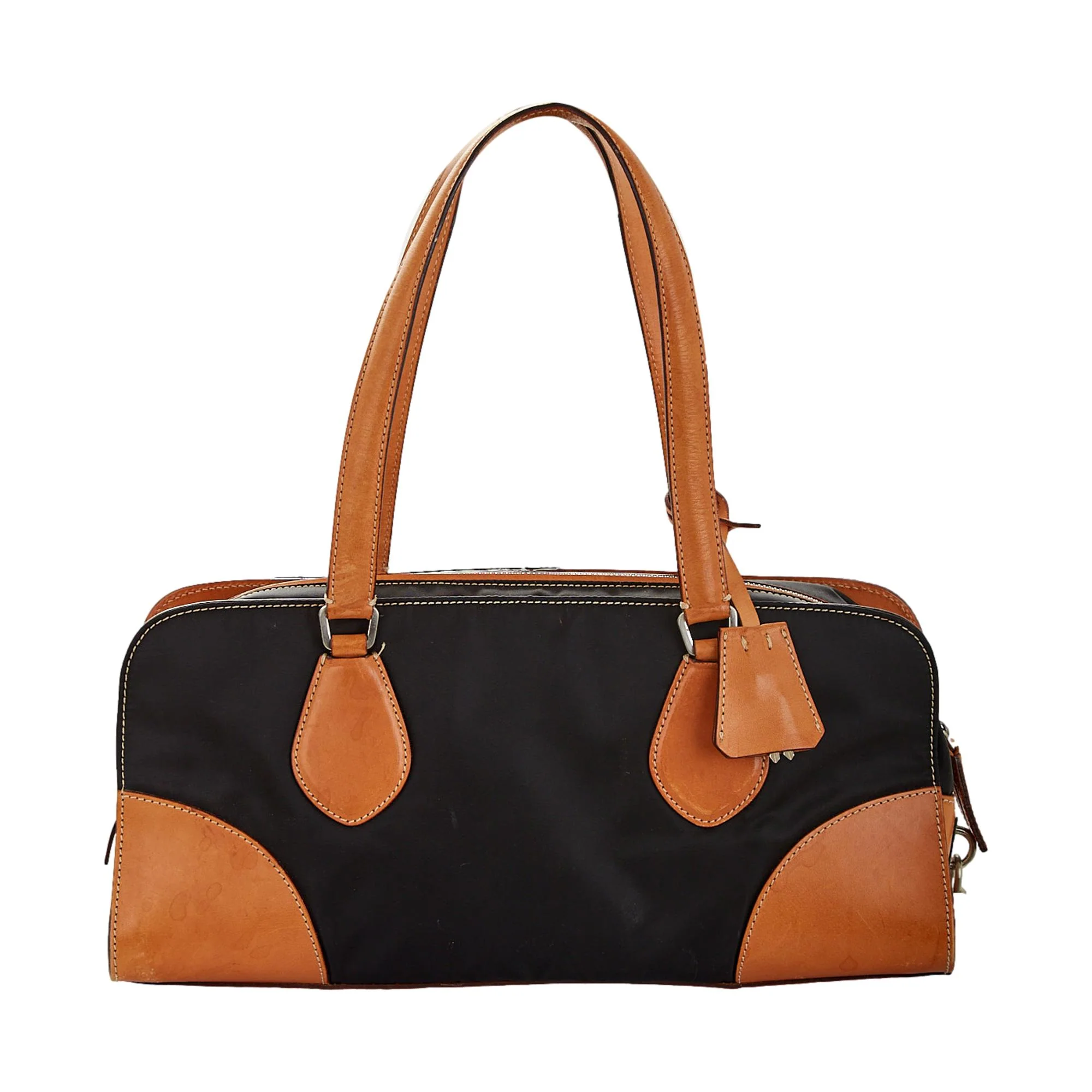 Prada Mixed Media Nylon Shoulder Bag - Image 2