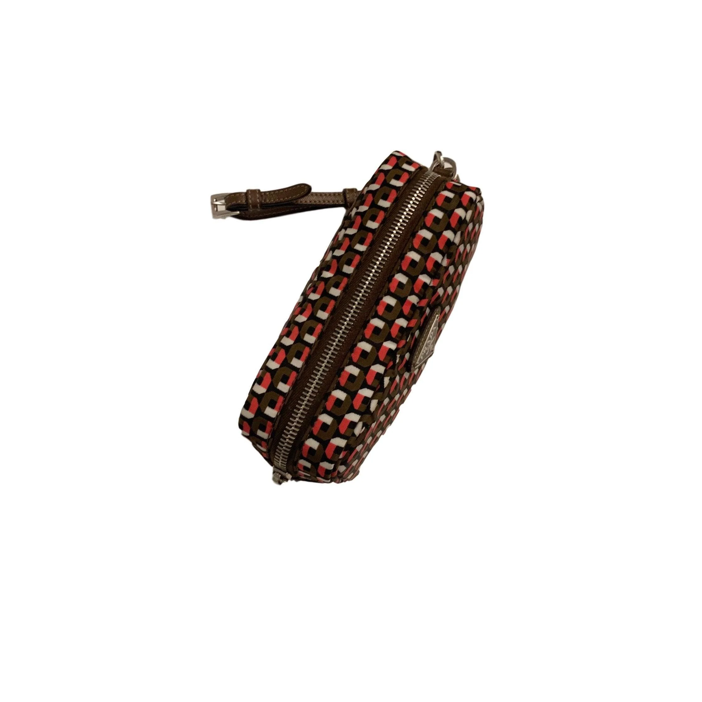 Prada Multicolor Geo Print Mini Wristlet - Image 3