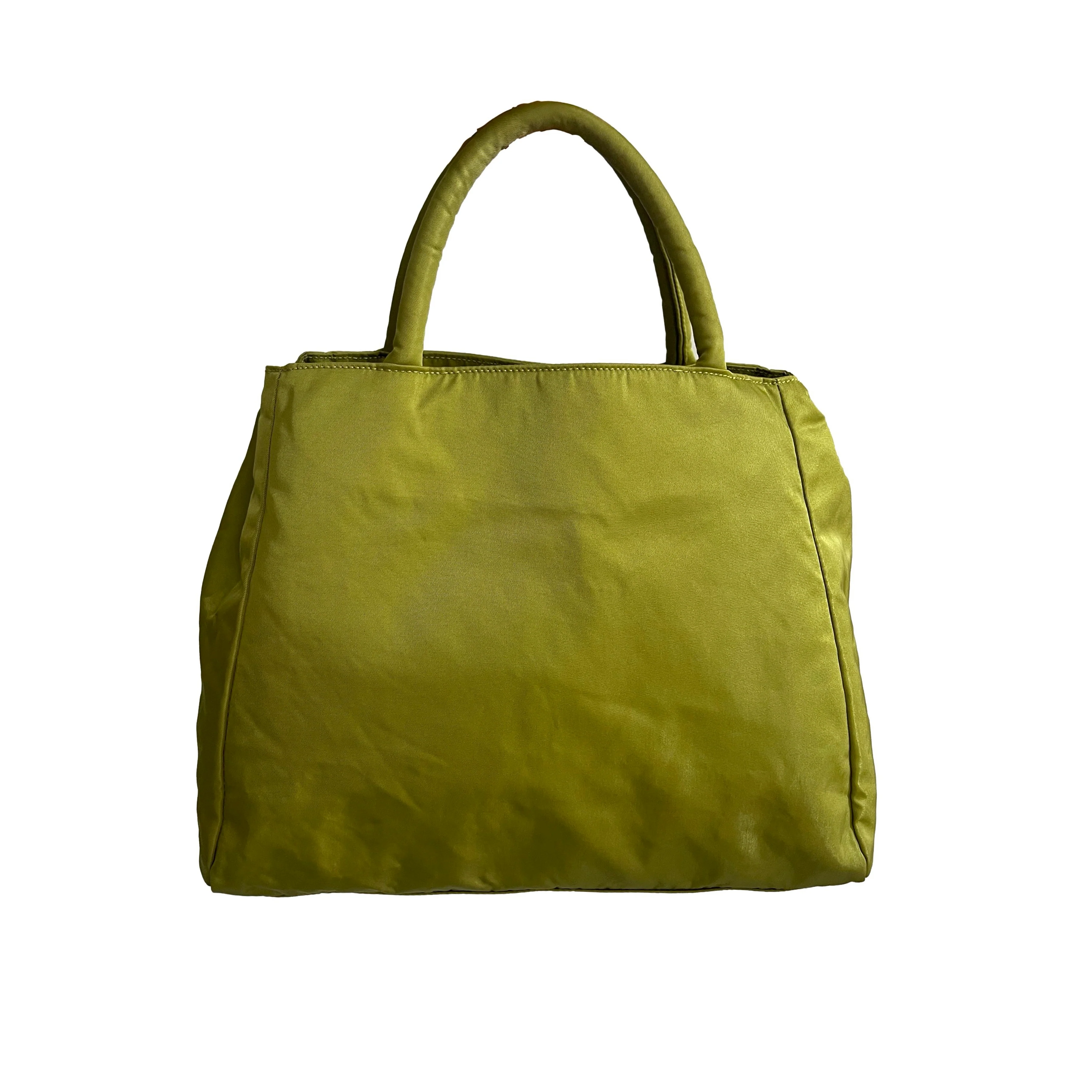 Prada Lime Green Nylon Top Handle - Image 3