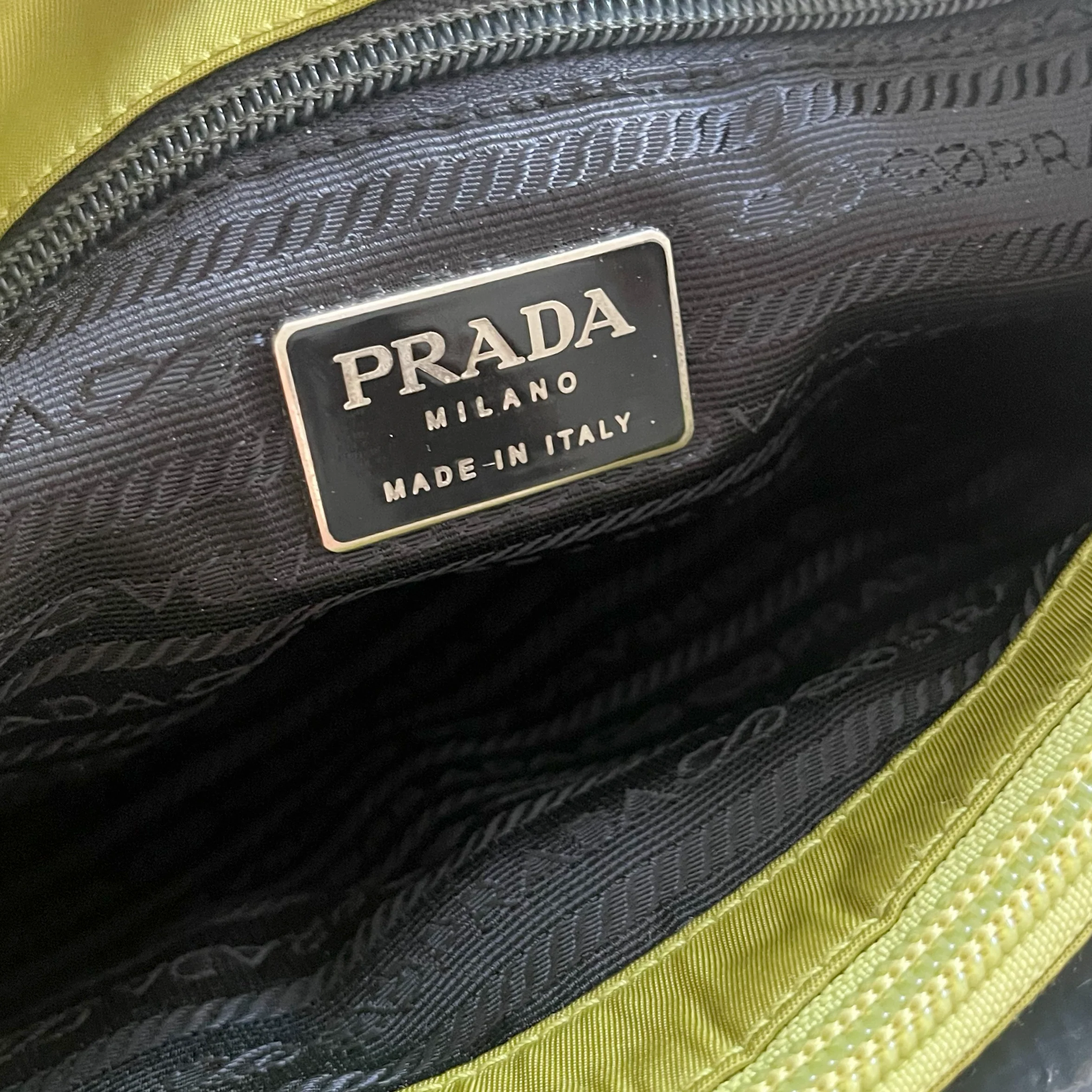 Prada Lime Green Nylon Top Handle - Image 4