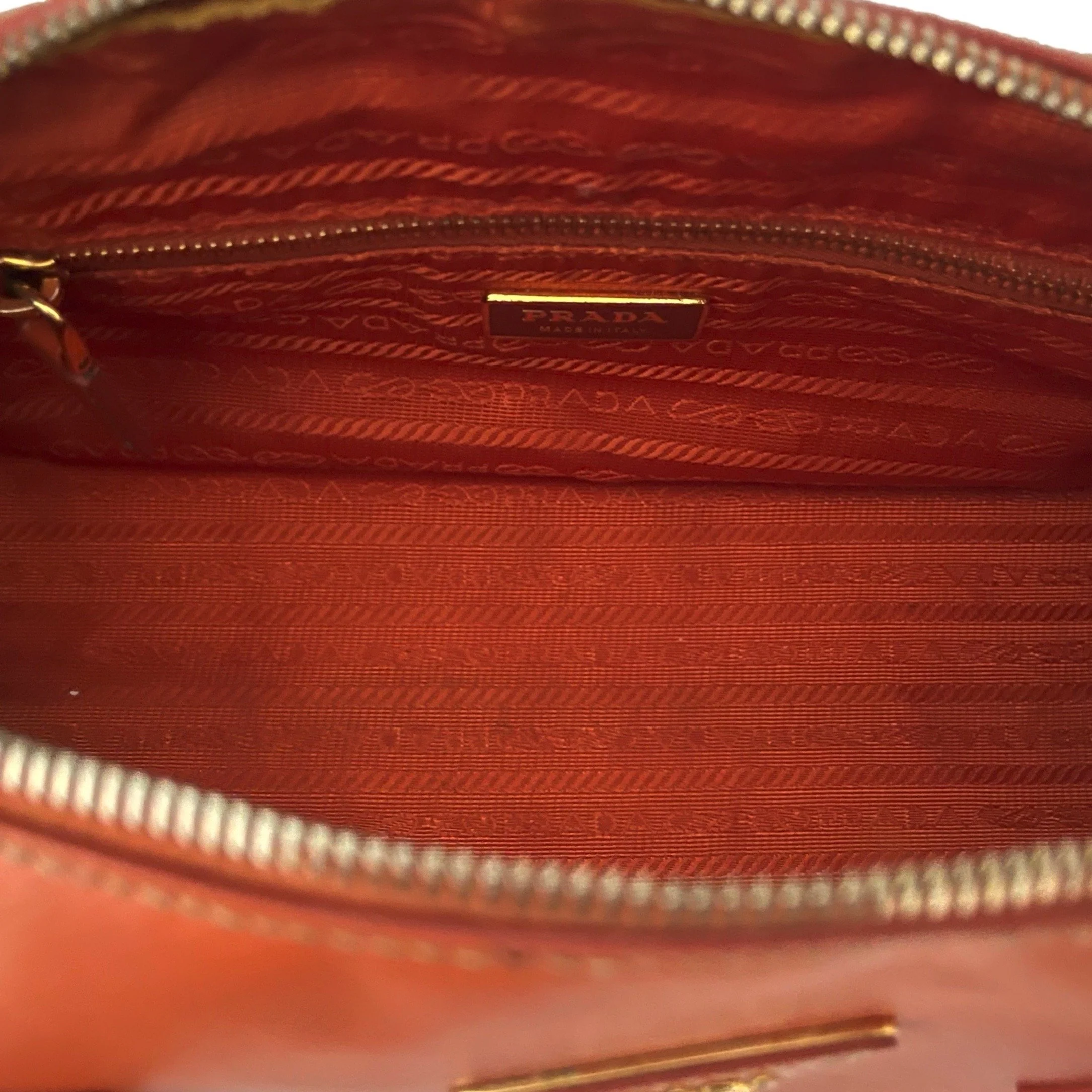 Prada Orange Barrel Shoulder Bag - Image 4