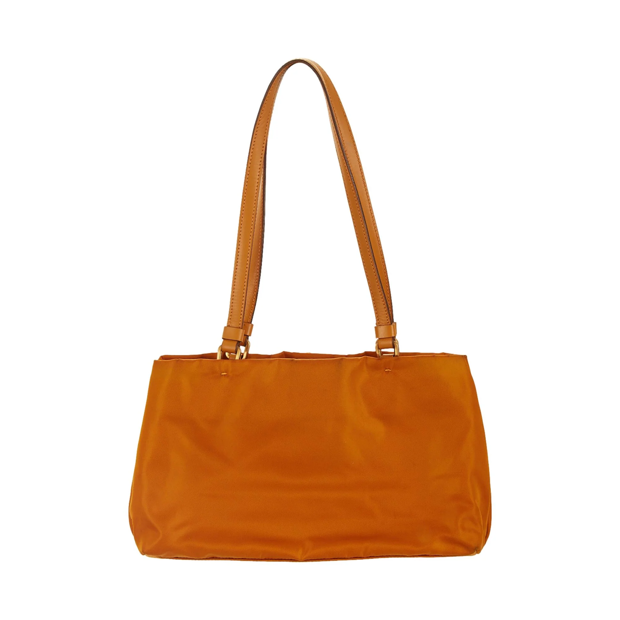Prada Orange Nylon Mini Shoulder Bag - Image 2