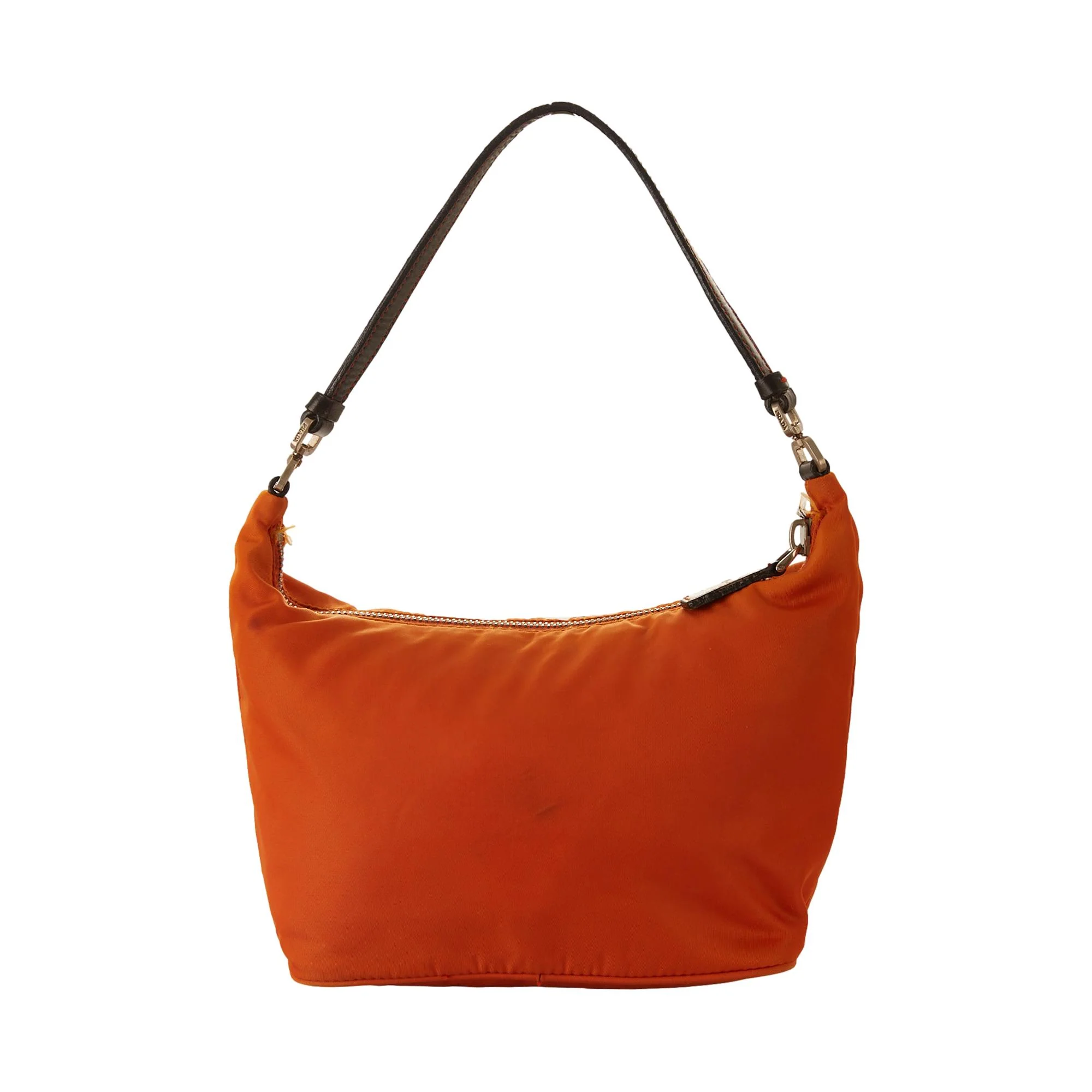 Prada Orange Nylon Shoulder Bag - Image 2
