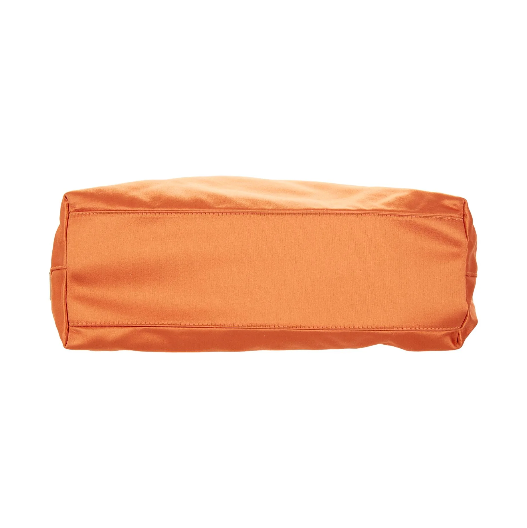 Prada Orange Satin Top Handle Bag - Image 3