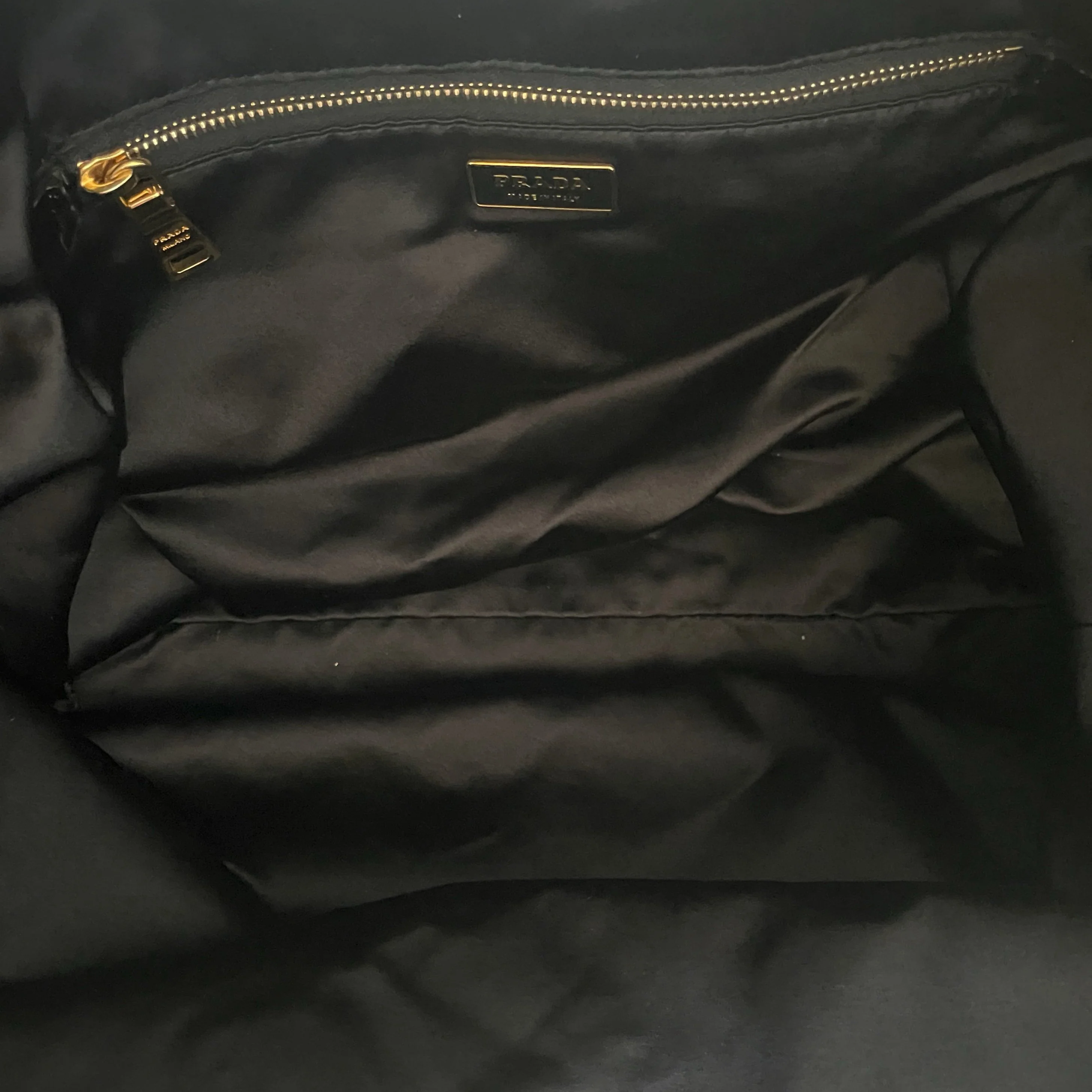 Prada Orange Sequin Stripe Tote Bag - Image 4
