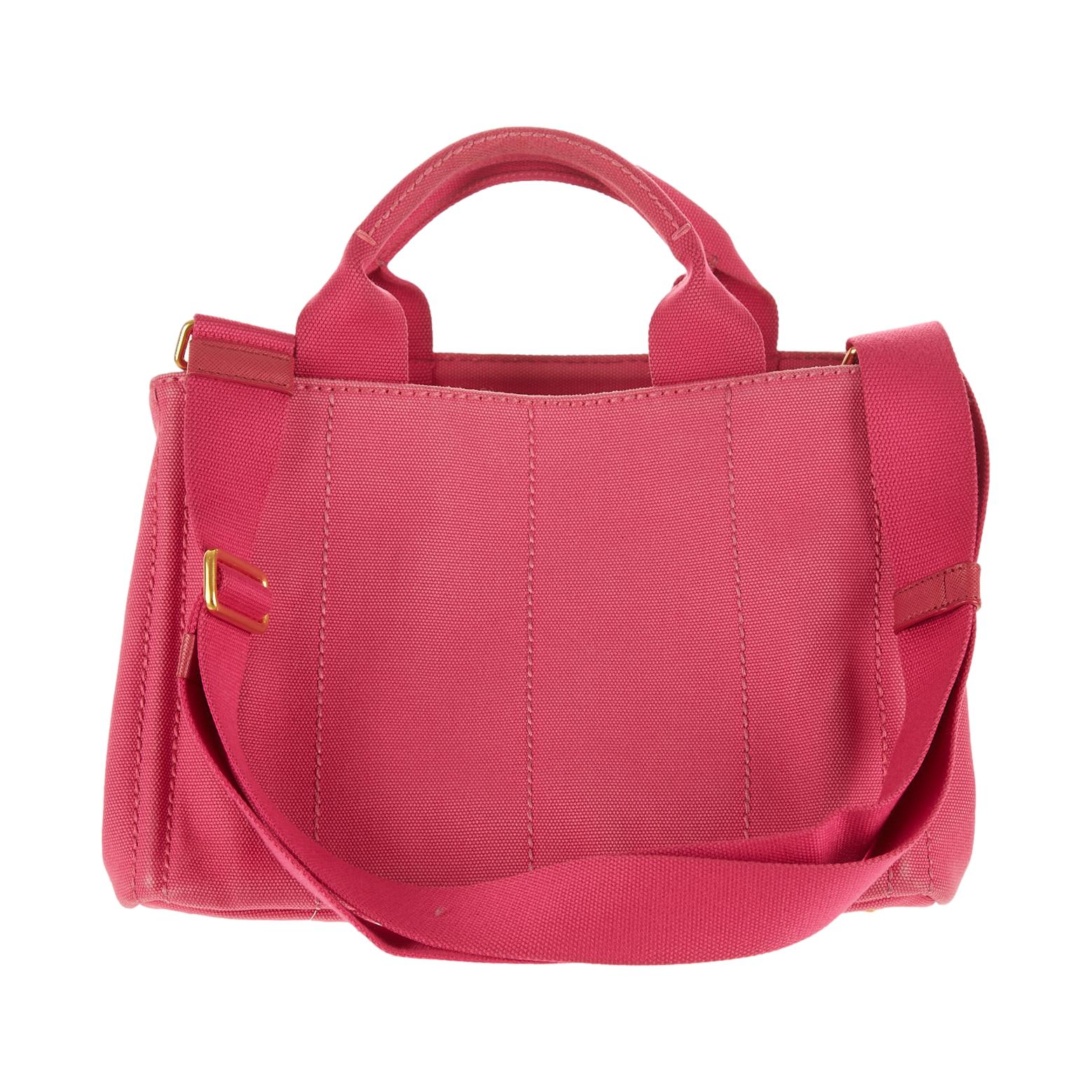 Prada Pink Canapa Tote - Image 2