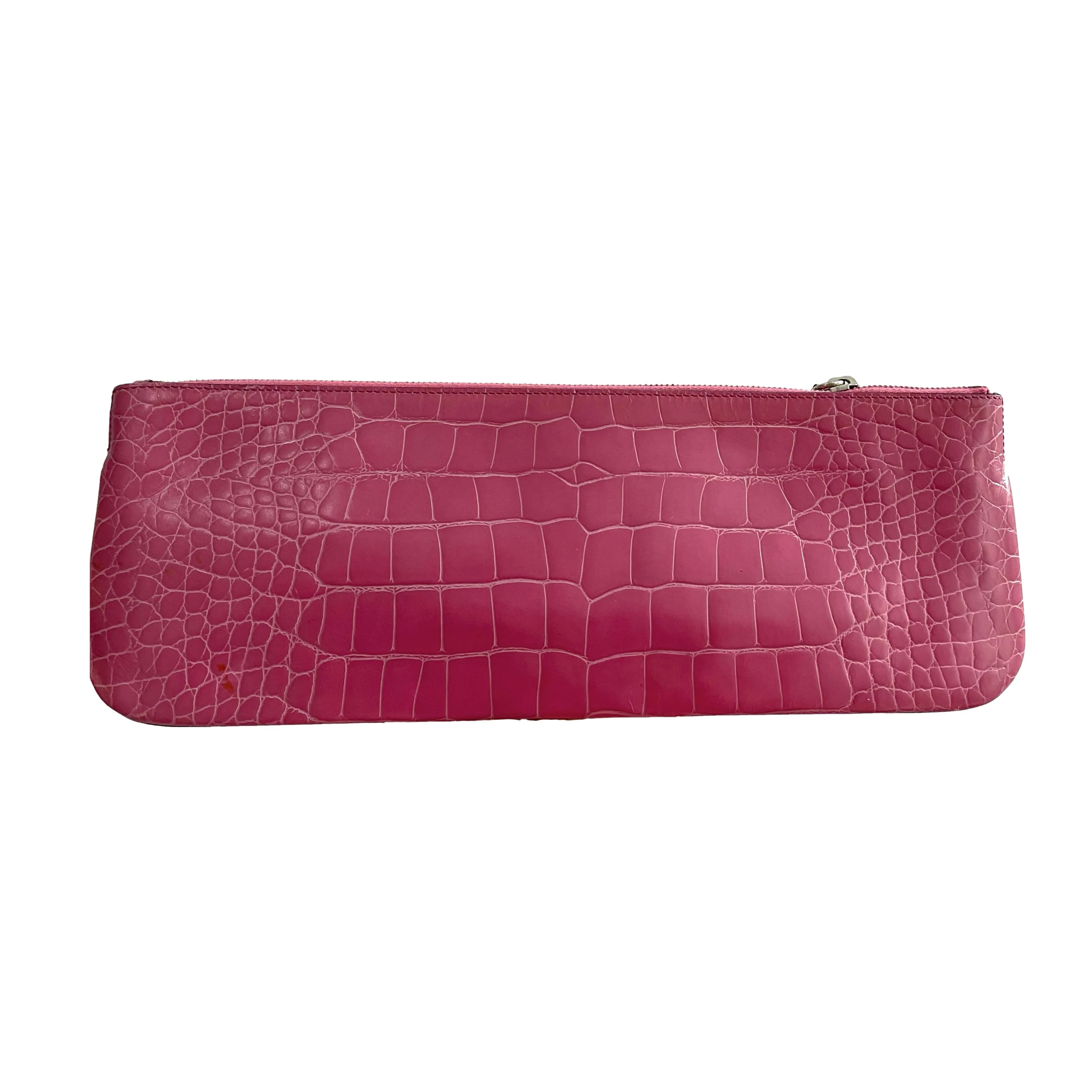 Prada Pink Crocodile Long Clutch - Image 2