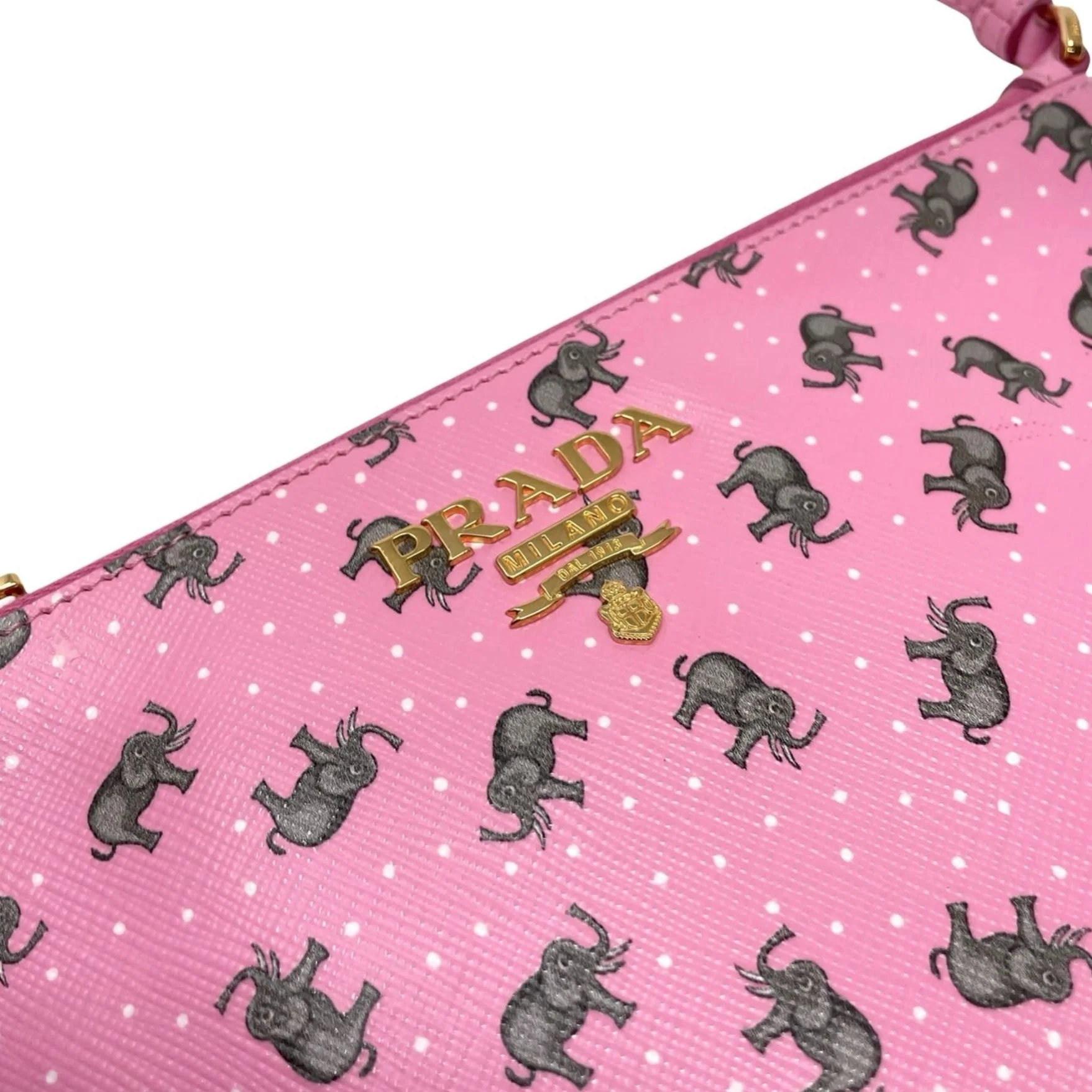 Prada Pink Elephant Mini Shoulder Bag - Image 3