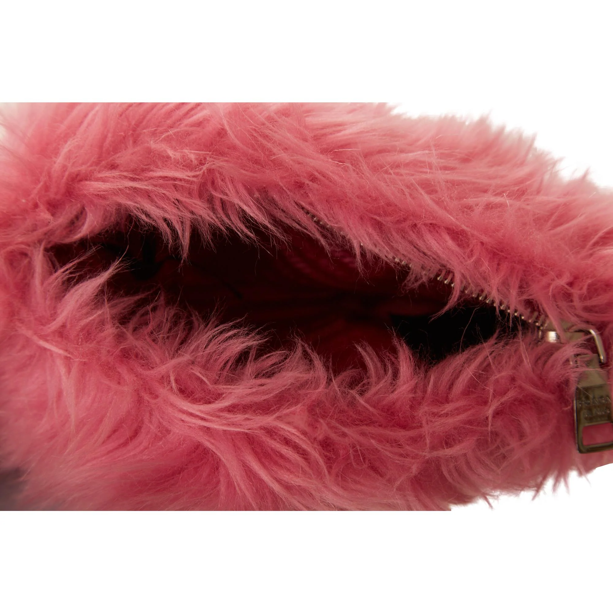 Prada Pink Fuzzy Wristlet - Image 4