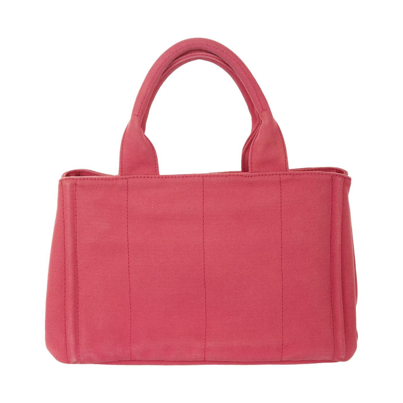 Prada Pink Jeweled Canapa Tote - Image 2