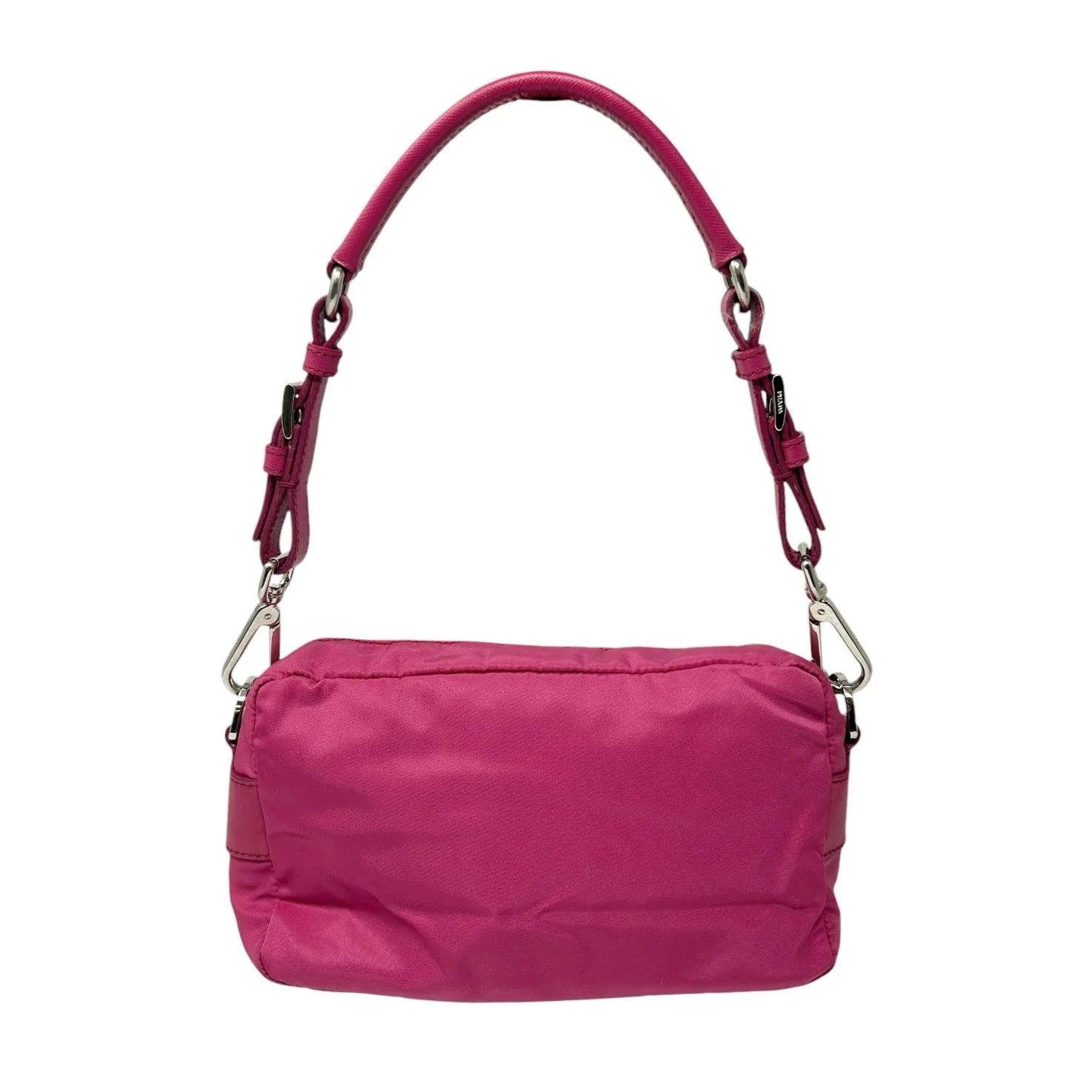 Prada Pink Nylon/ Leather Shoulder Bag - Image 2