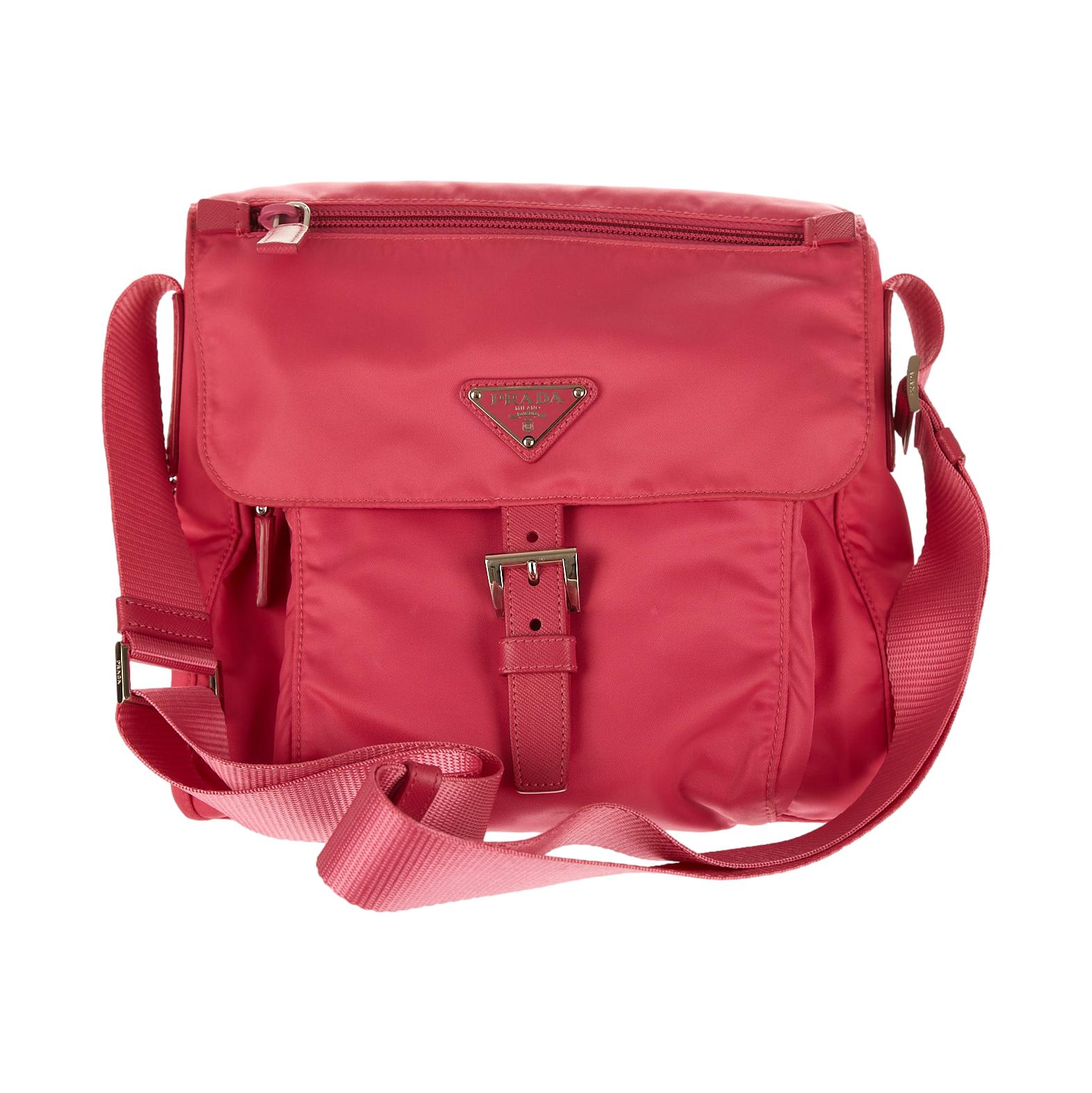 Prada Pink Nylon Shoulder Bag - Image 2