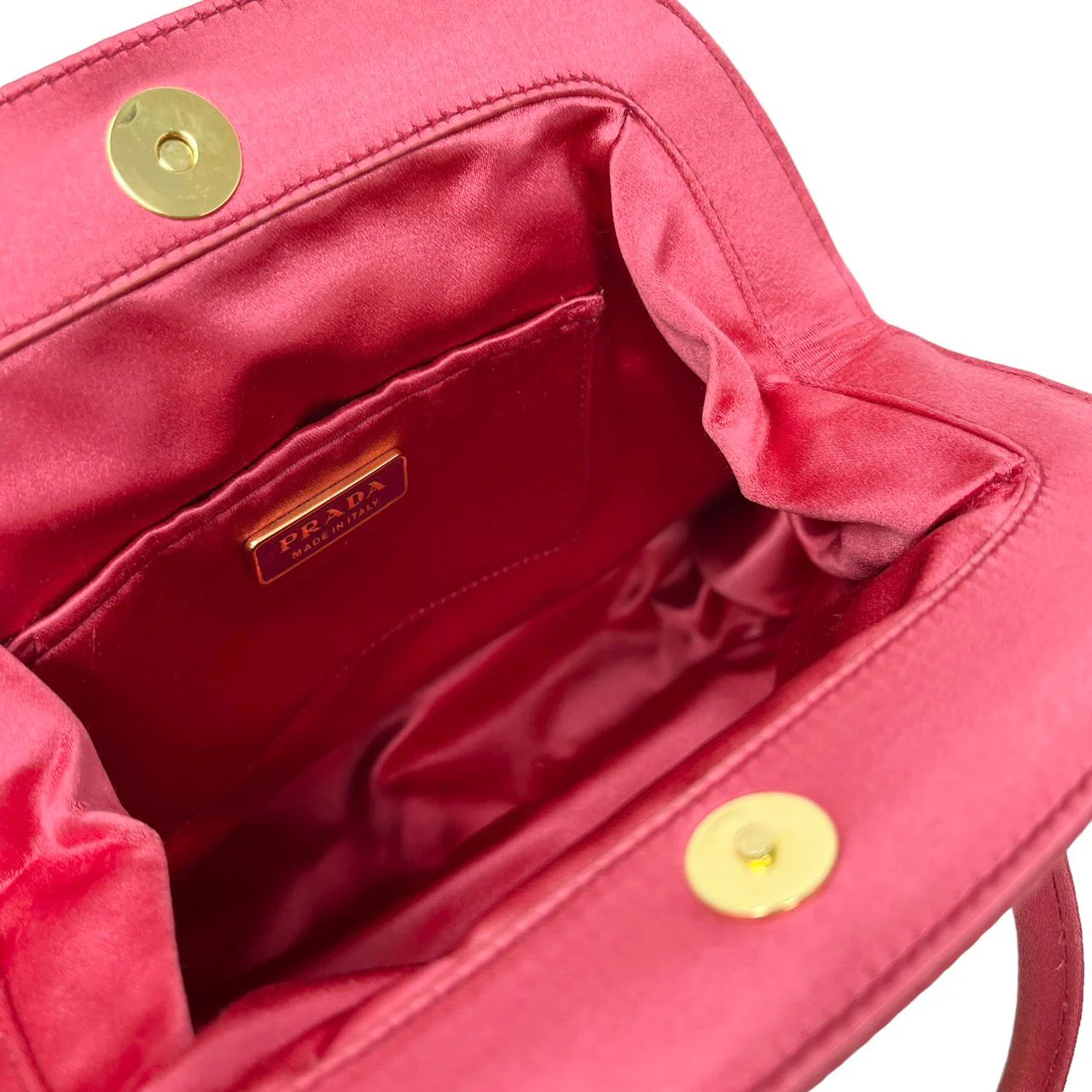 Prada Pink Satin Mini Top Handle - Image 3