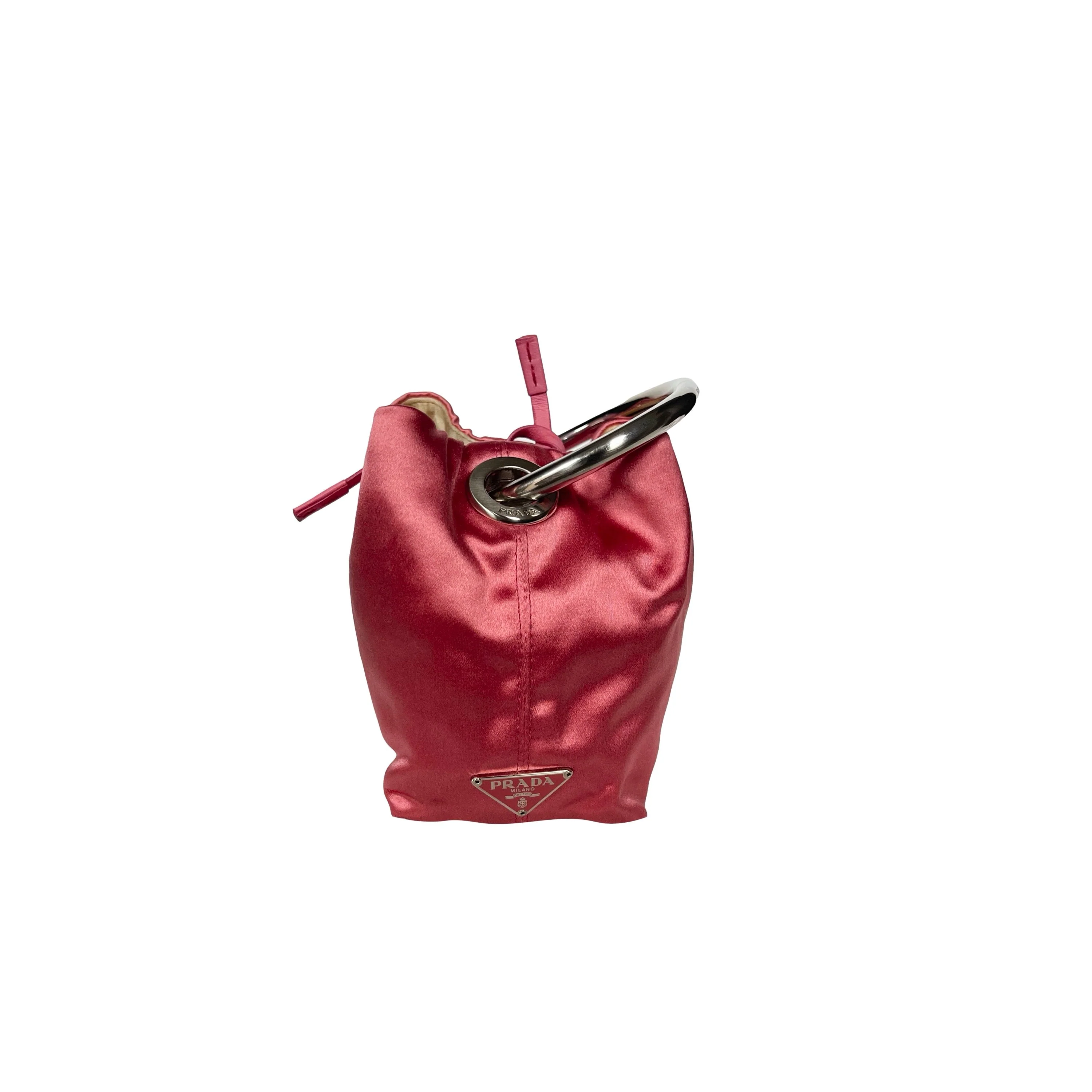 Prada Pink Satin Mini Top Handle - Image 2