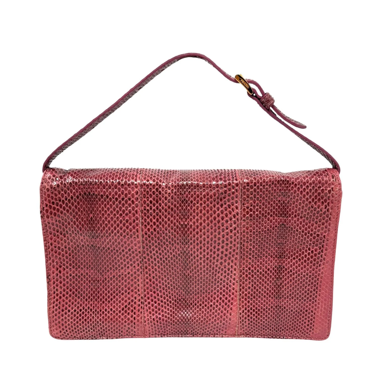 Prada Pink Snakeskin Mini Bag - Image 2