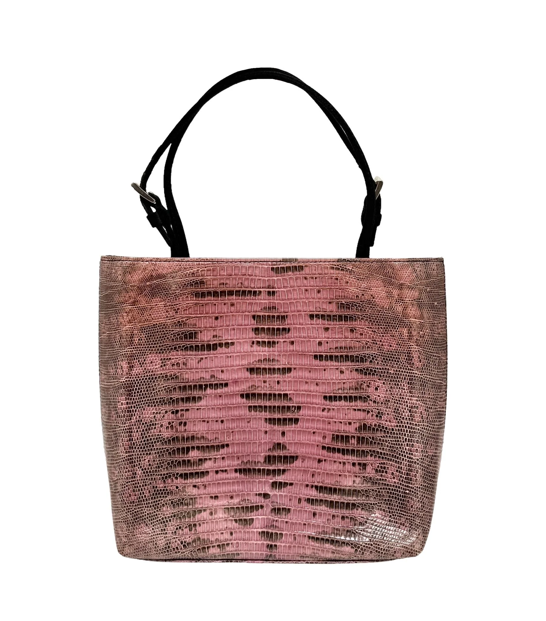 Prada Pink Snakeskin Mini Shoulder Bag - Image 2