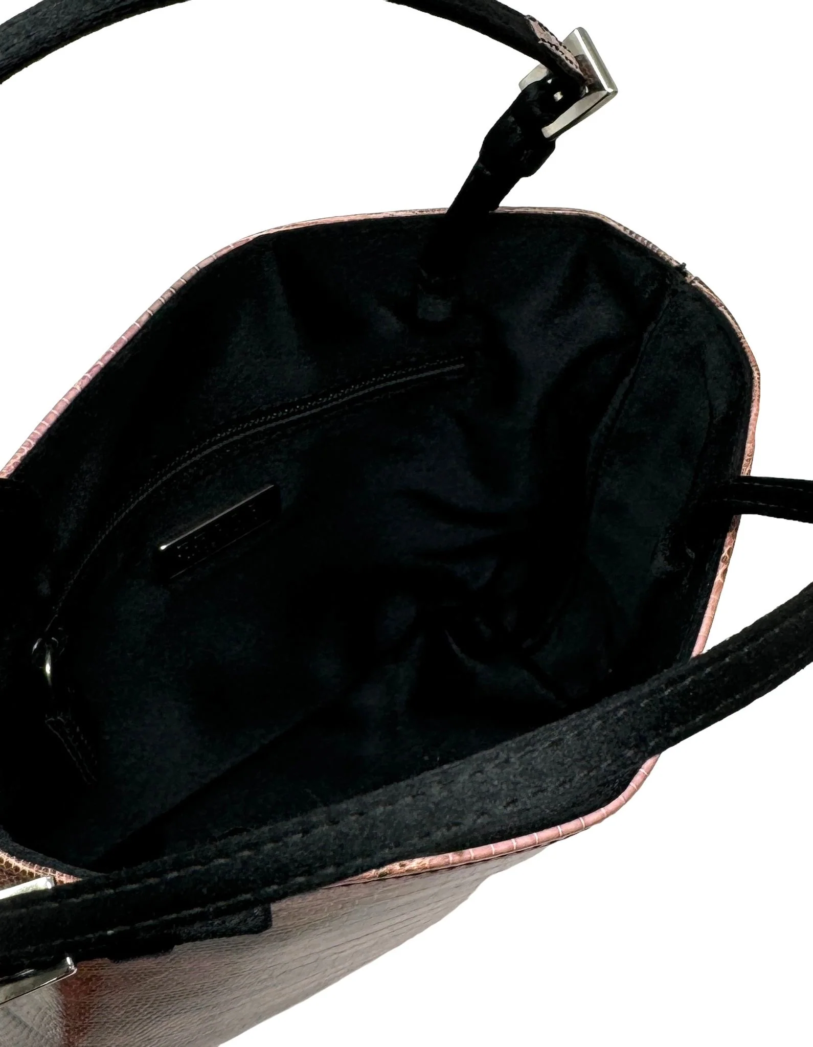 Prada Pink Snakeskin Mini Shoulder Bag - Image 3