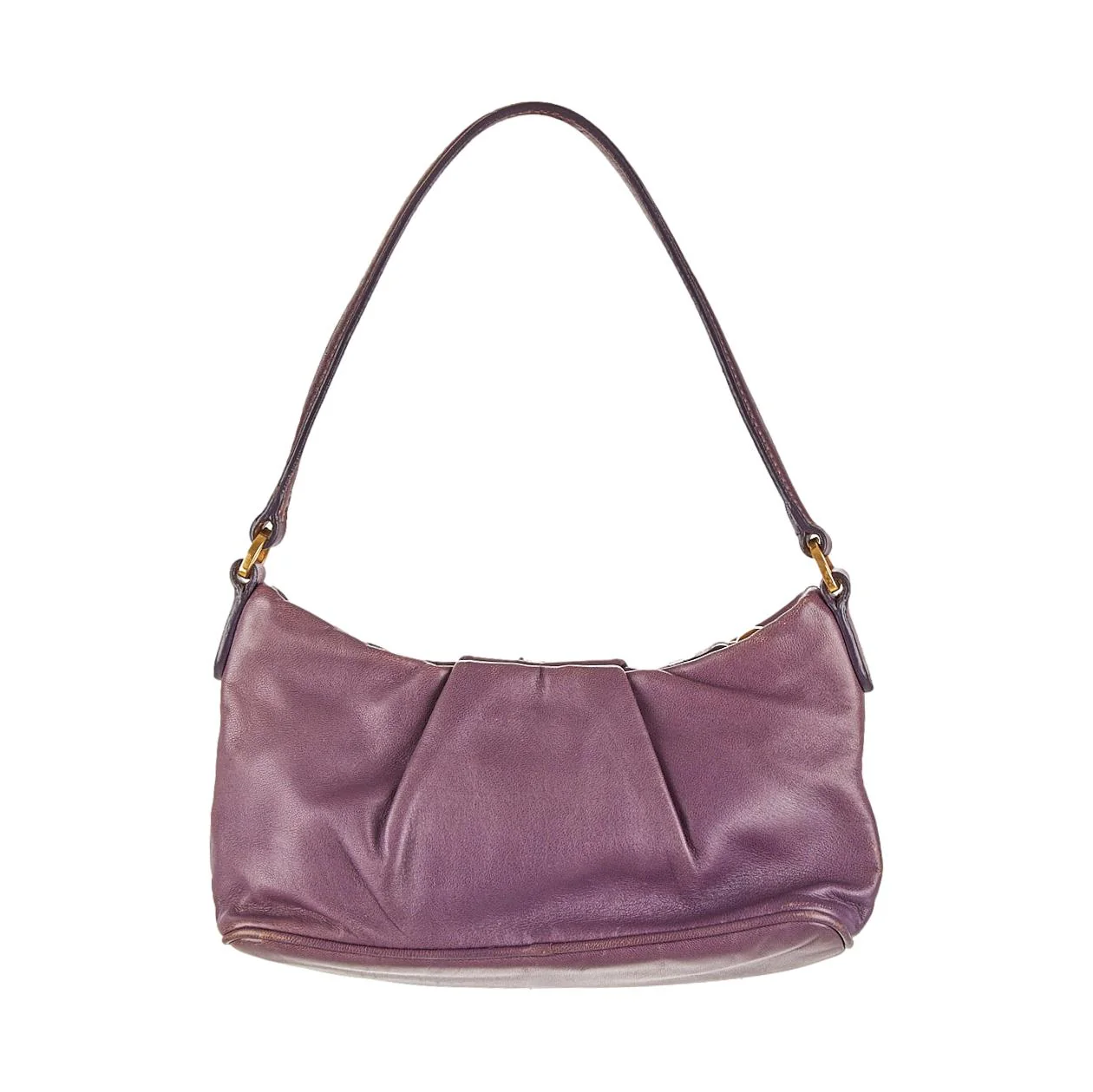 Prada Purple Floral Mini Shoulder Bag - Image 2