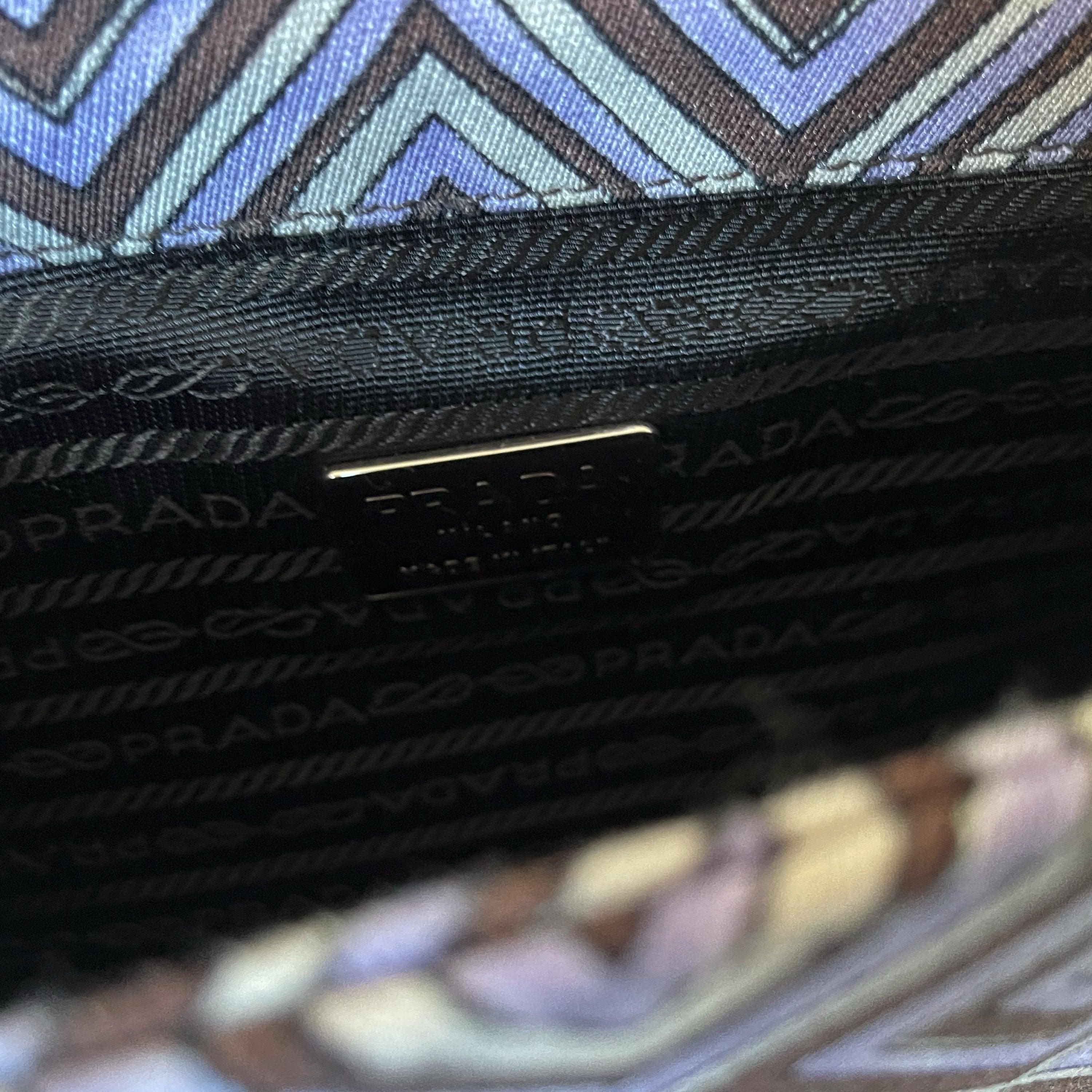 Prada Purple Geo Shoulder Bag - Image 3
