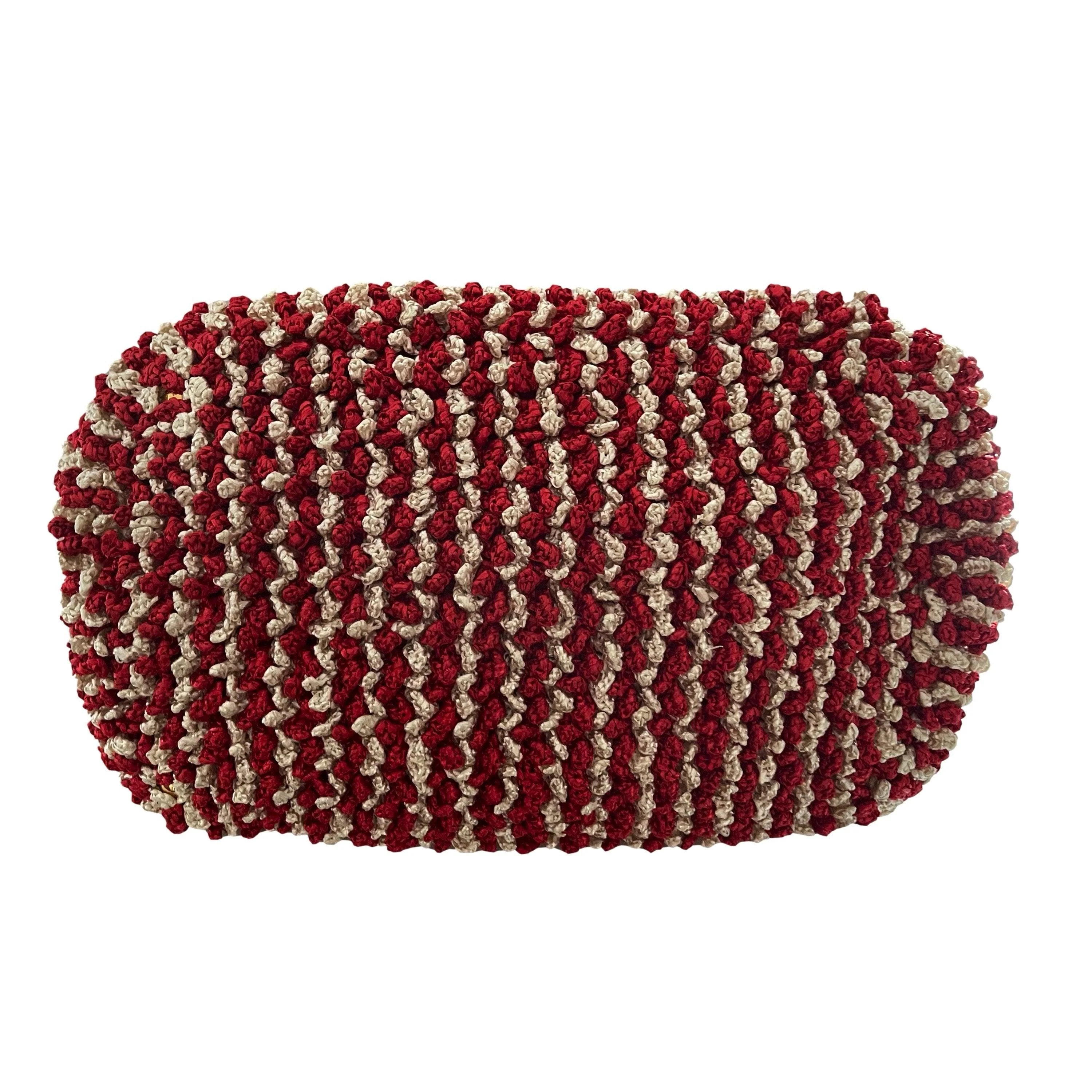 Prada Red Braided Jumbo Top Handle Tote - Image 4