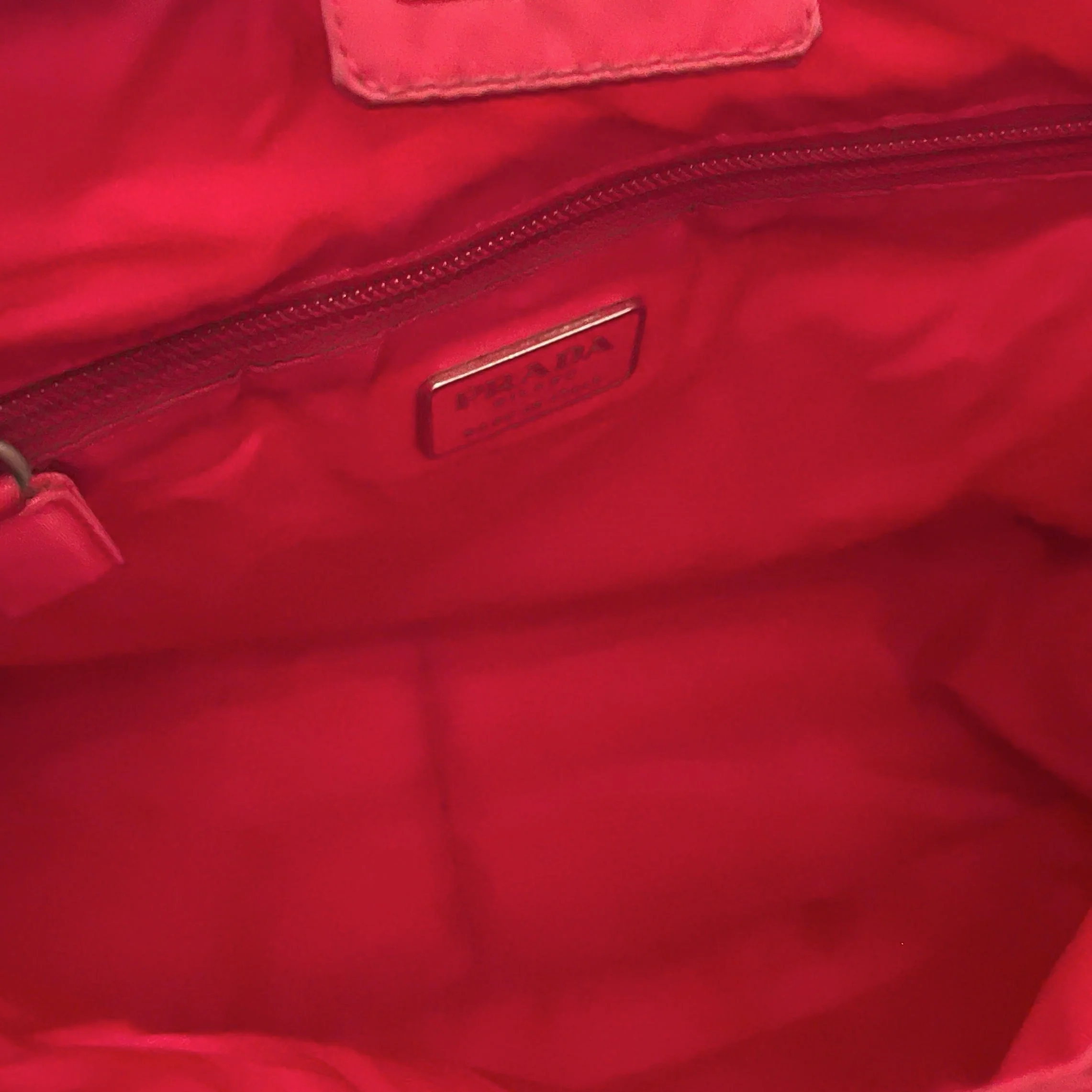 Prada Red Nylon Jumbo Shoulder Bag 💰 - Image 4