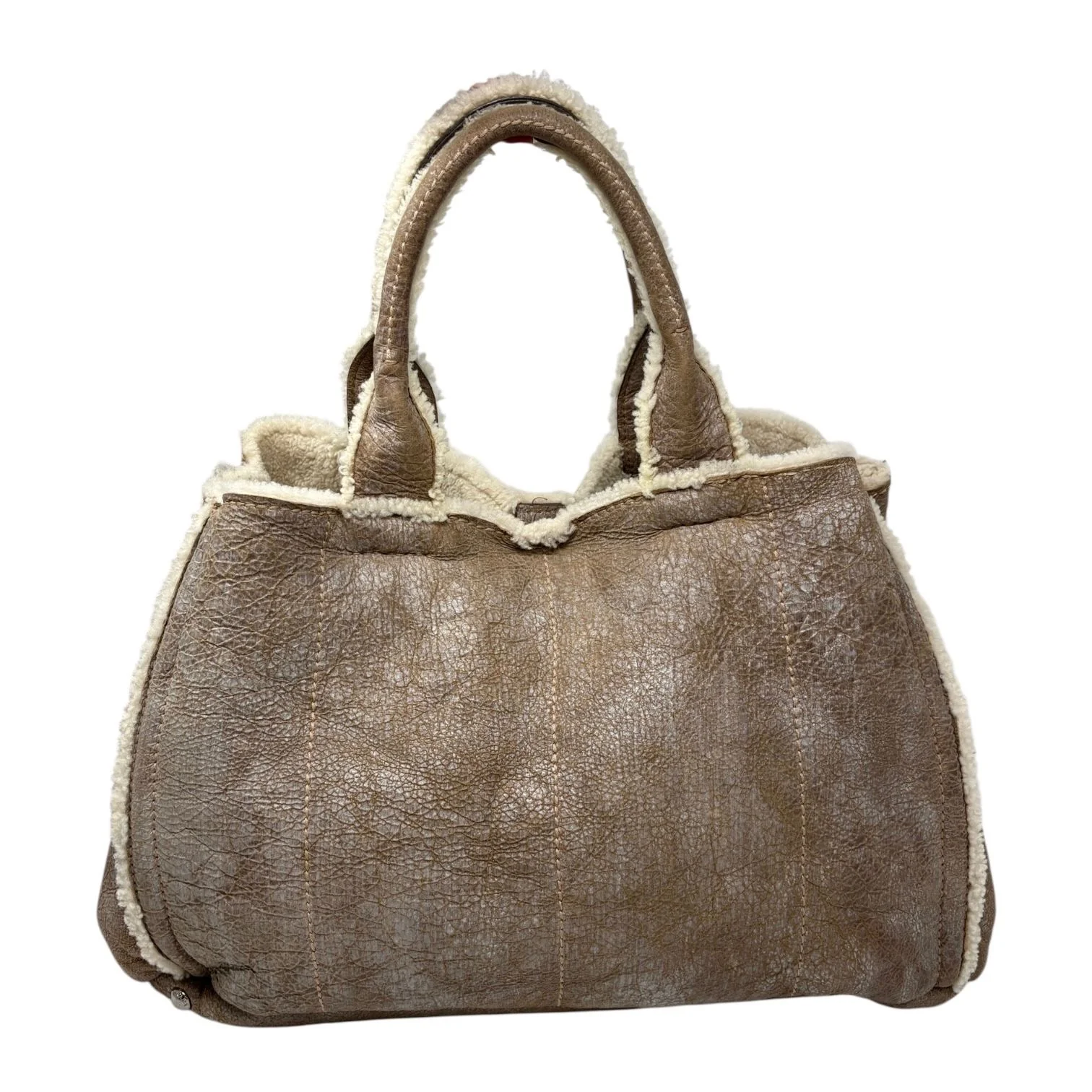Prada Sherpa Logo Tote Bag - Image 2