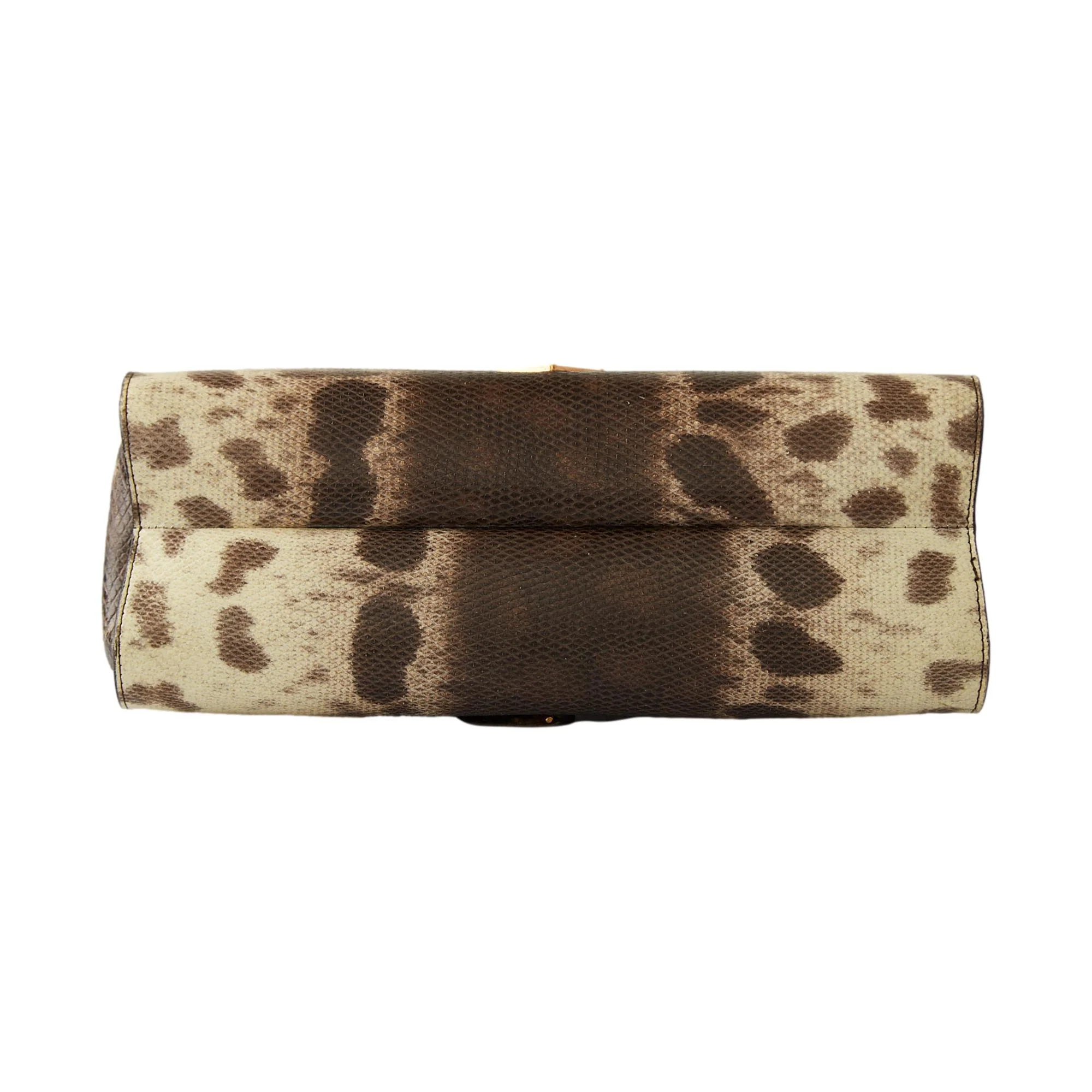Prada Snakeskin Small Structured Shoulder Bag - Image 3