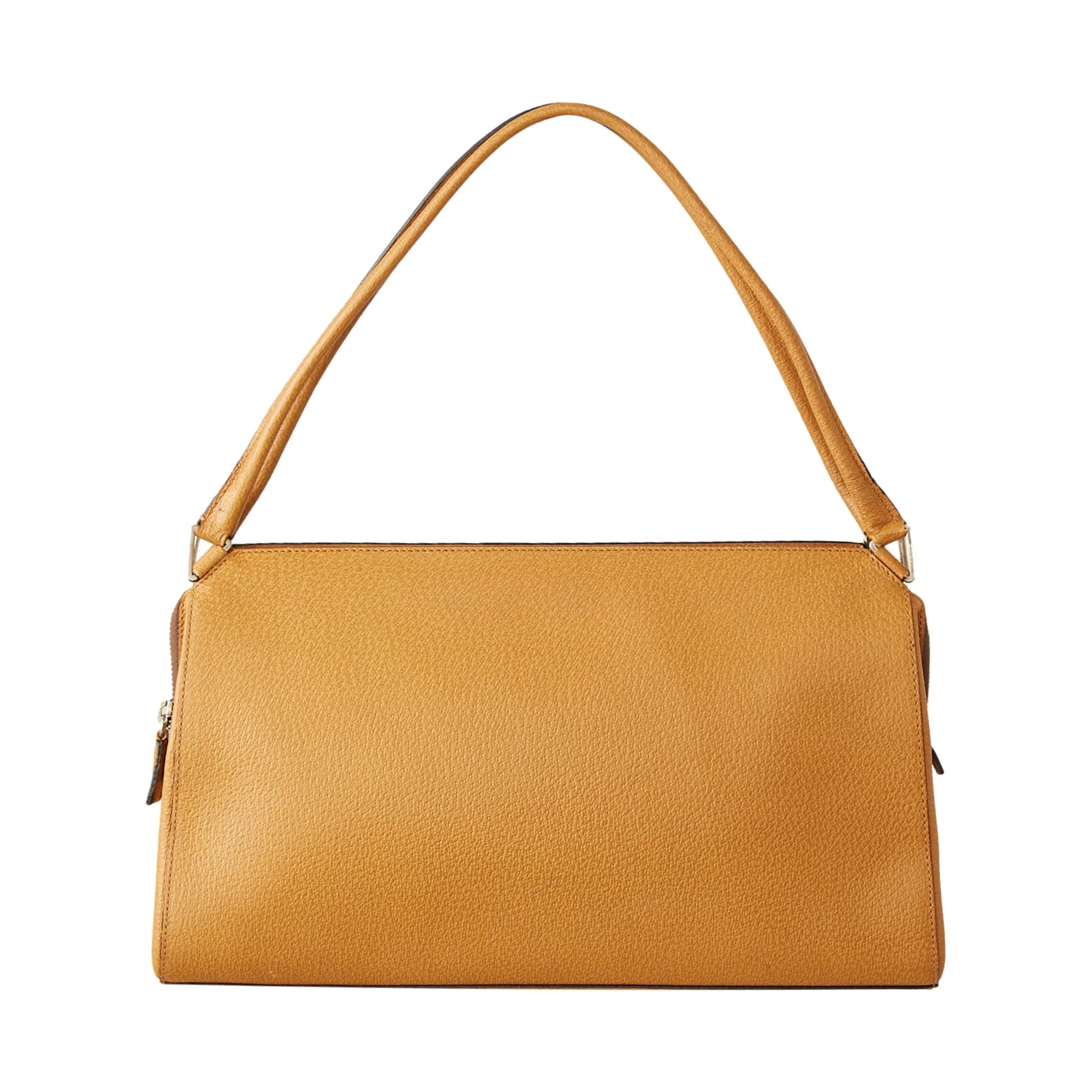 Prada Tan Leather Shoulder Bag - Image 3