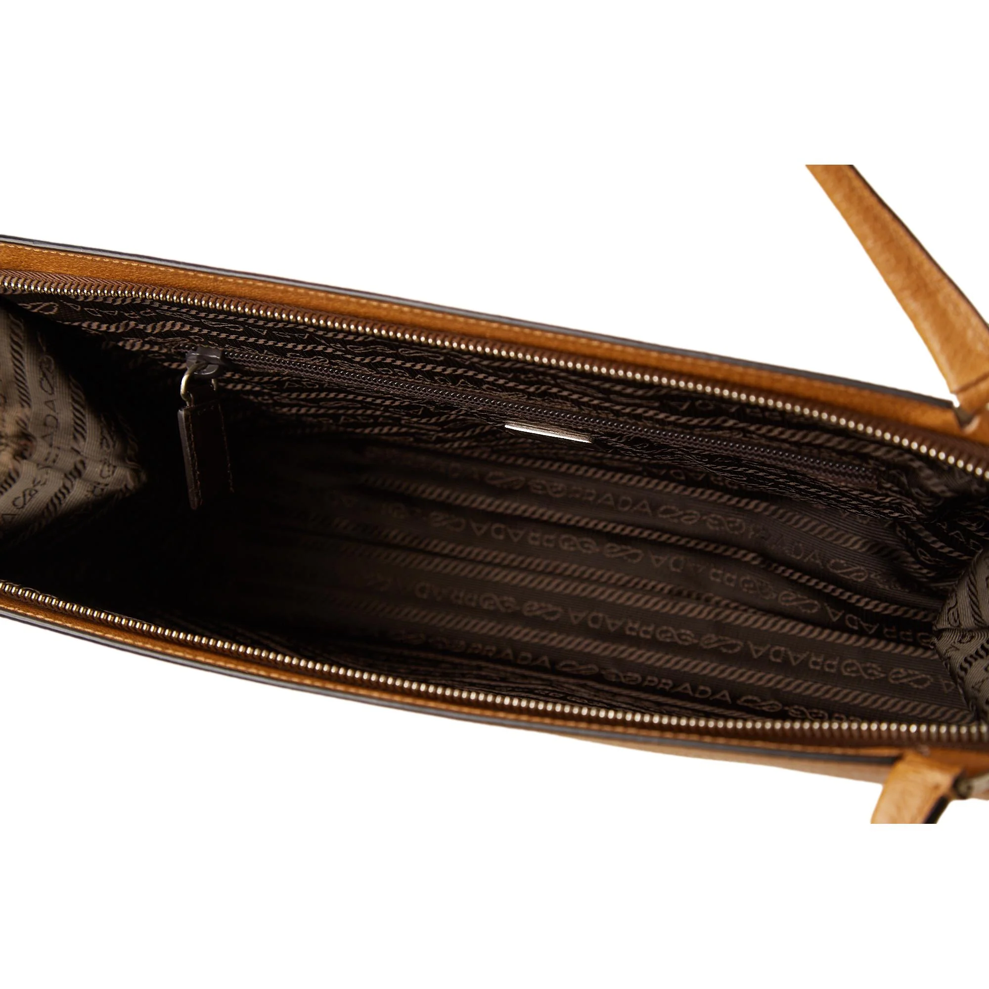 Prada Tan Leather Shoulder Bag - Image 5
